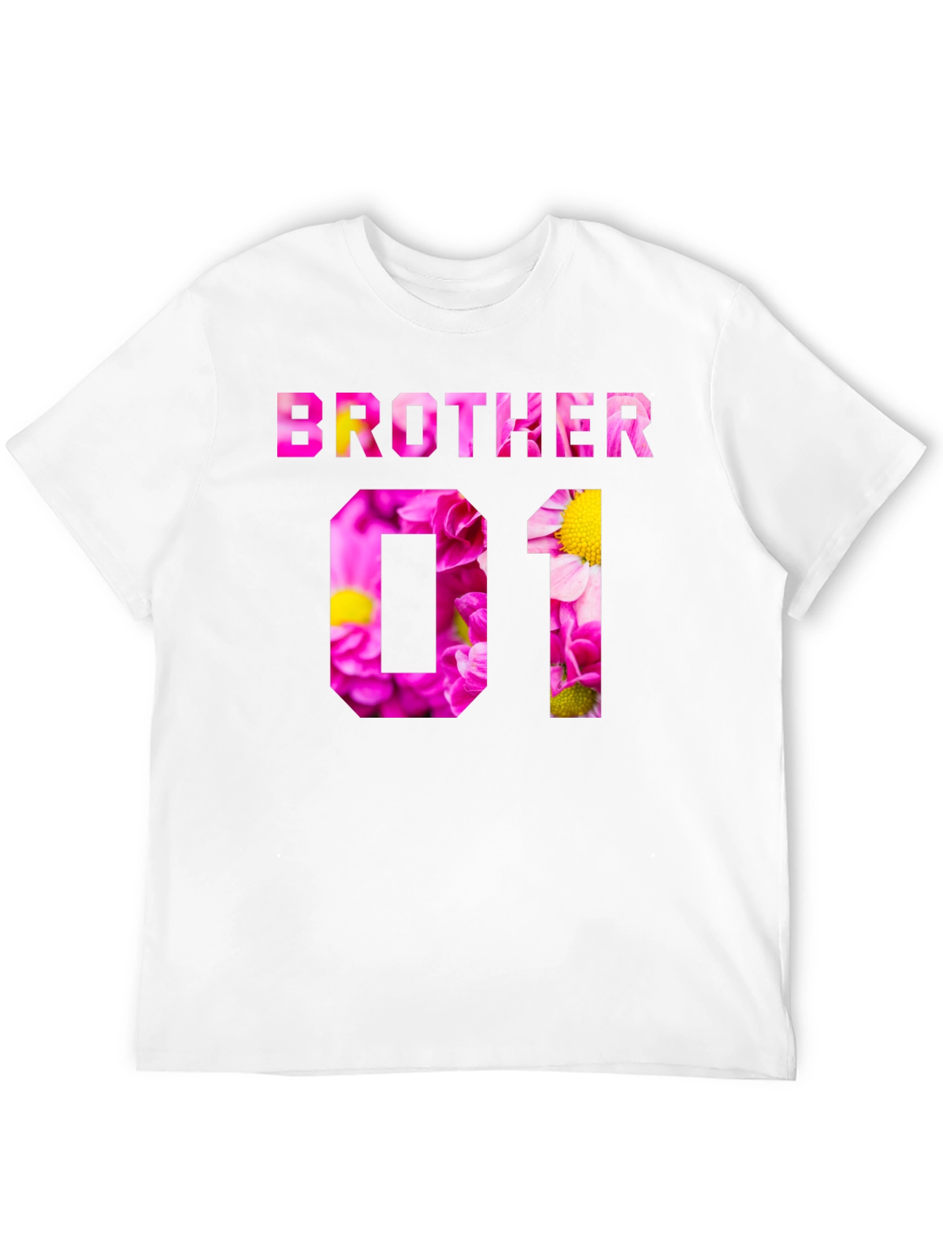 Brother Floral Print Black T-Shirt