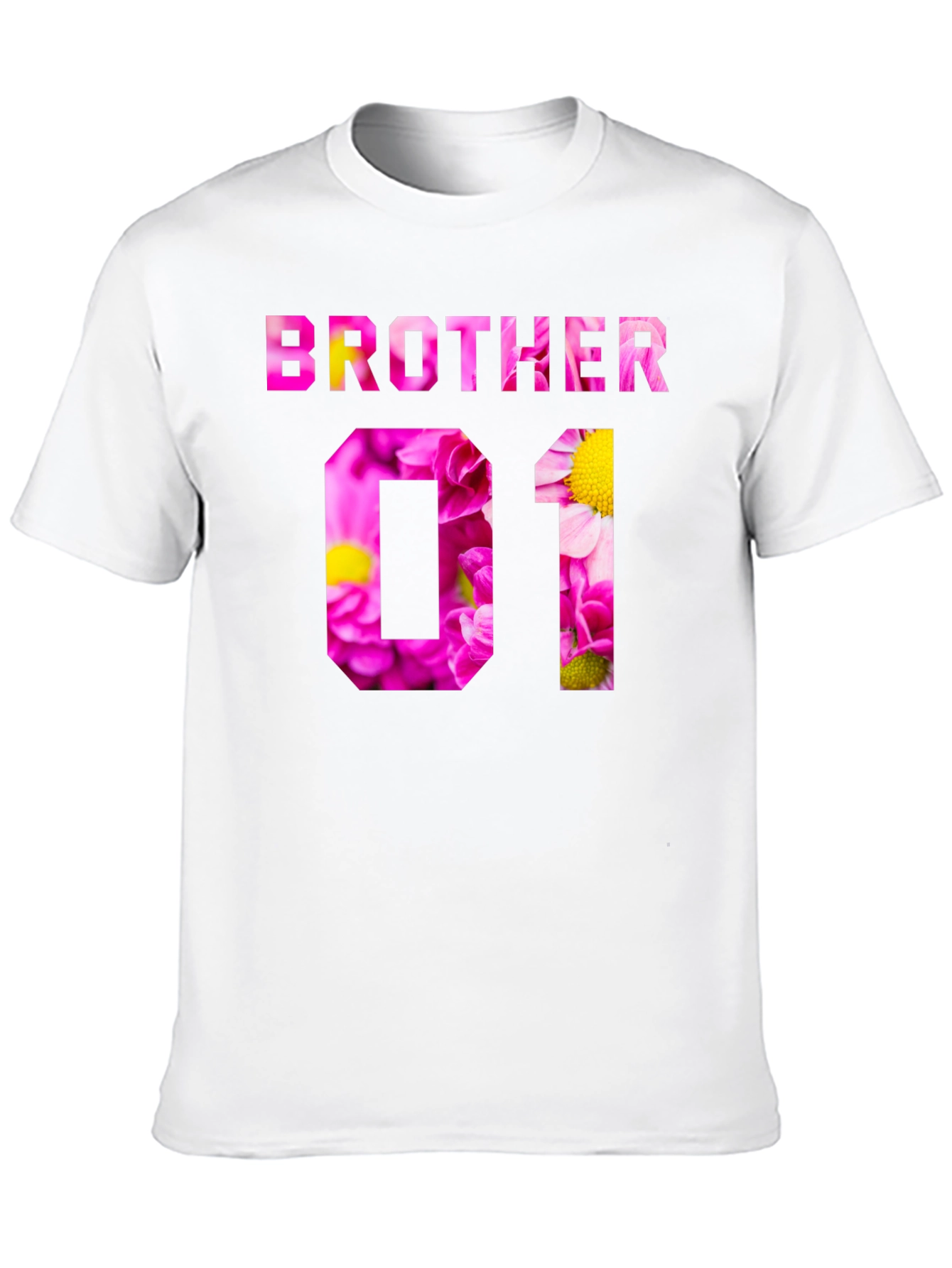 Brother Floral Print Black T-Shirt