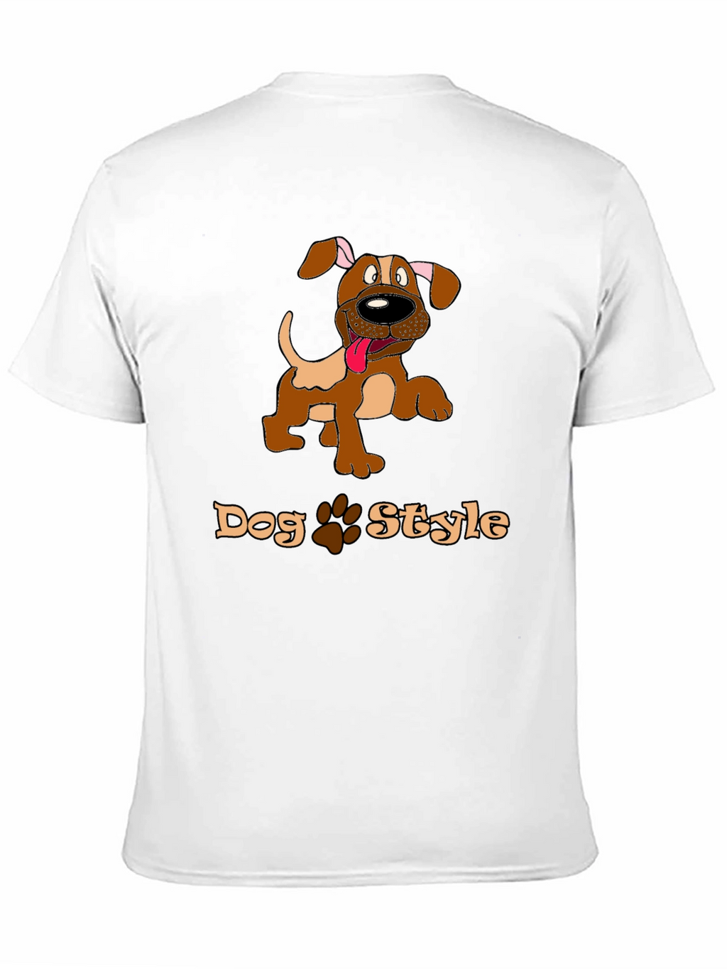 Dog Style Graphic Print T-Shirt