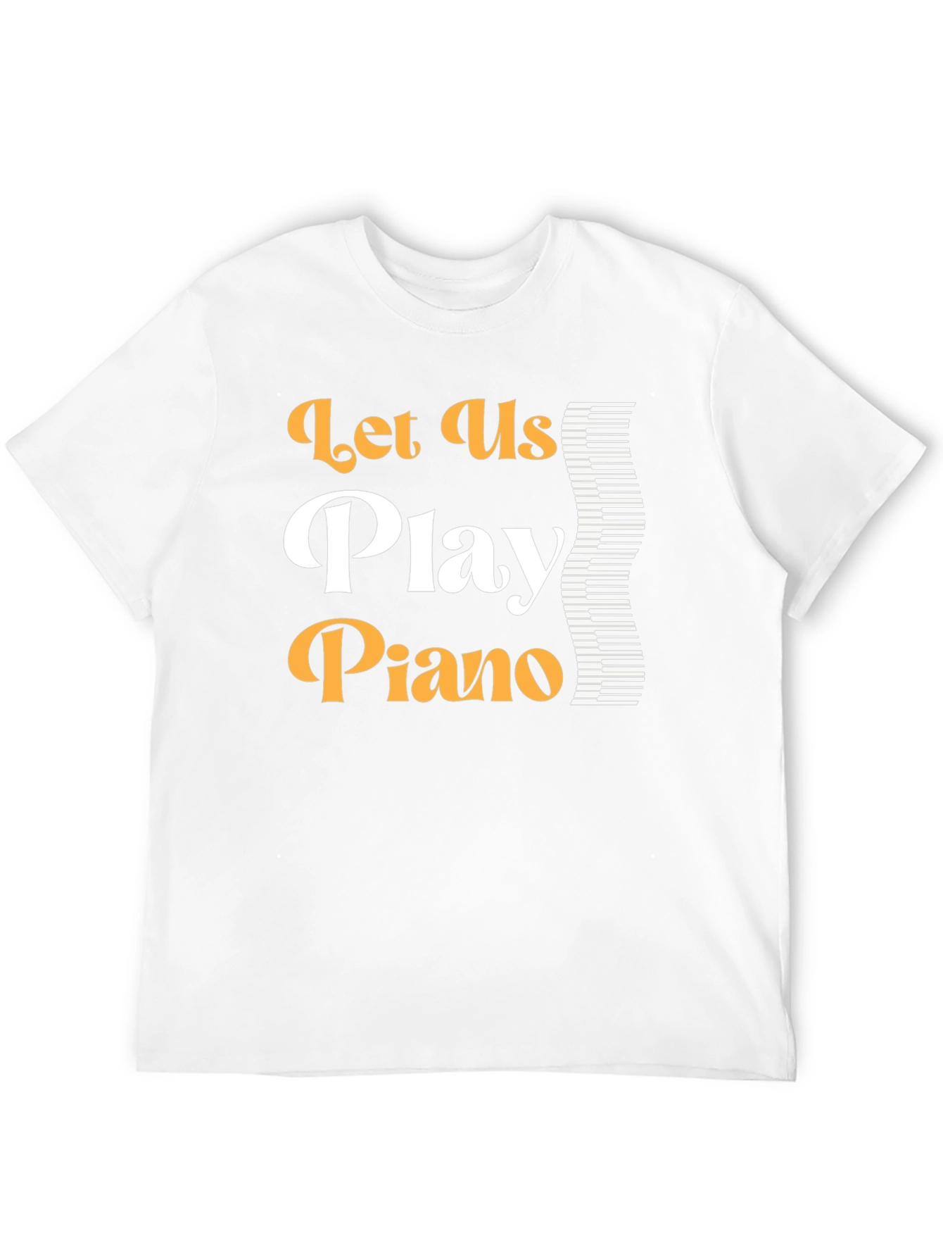 Lets Play Piano Graphic T-Shirt