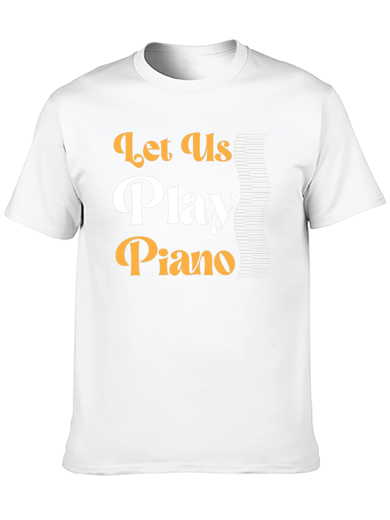 Lets Play Piano Graphic T-Shirt