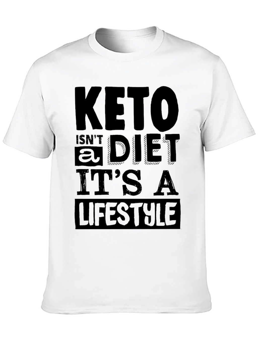 Keto Lifestyle T-Shirt - Black Graphic Tee