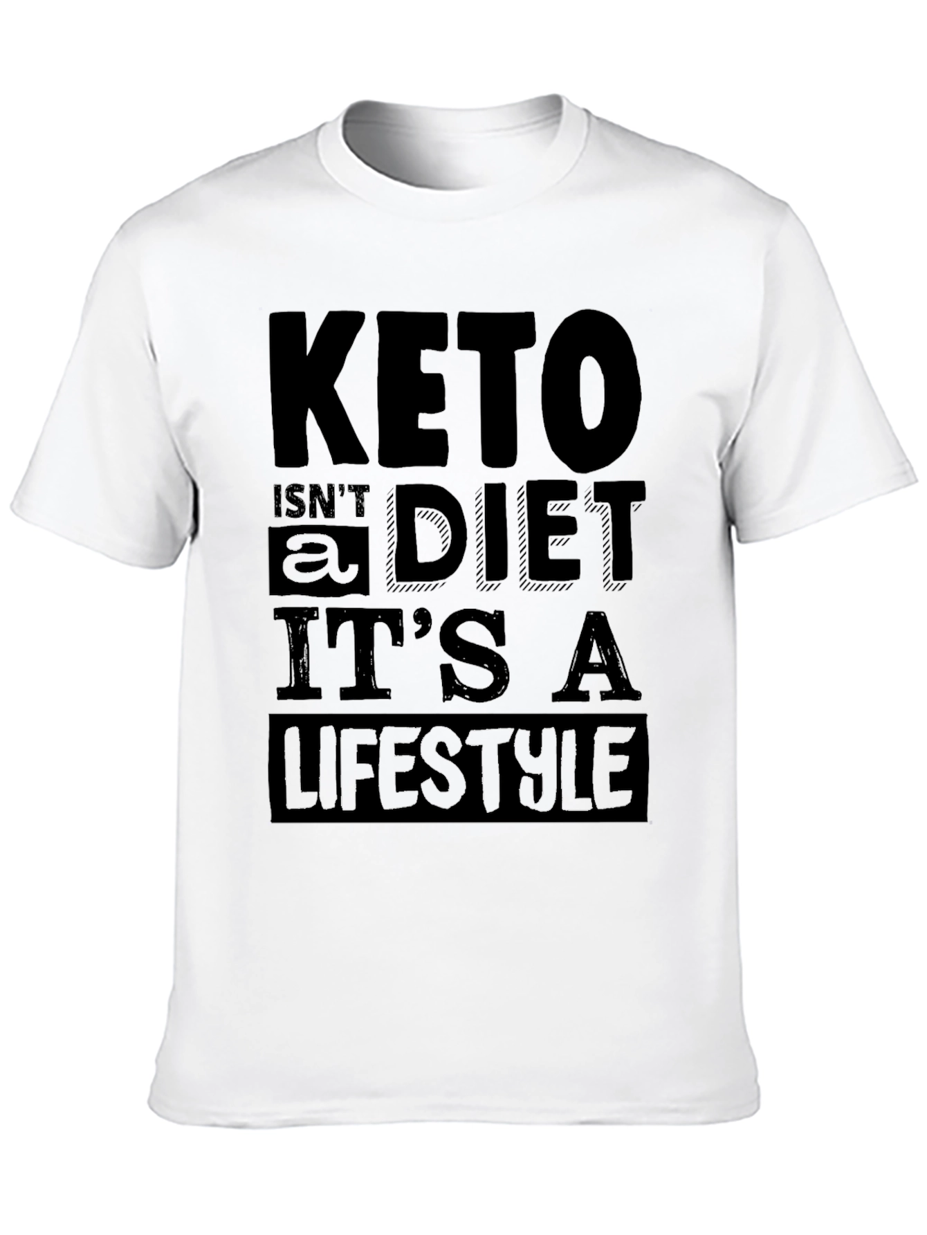 Keto Lifestyle T-Shirt - Black Graphic Tee
