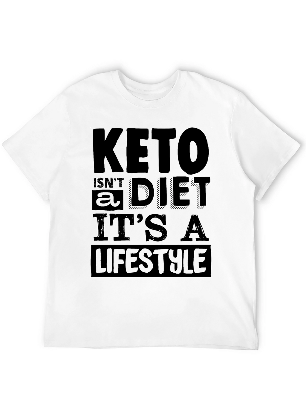 Keto Lifestyle T-Shirt - Black Graphic Tee