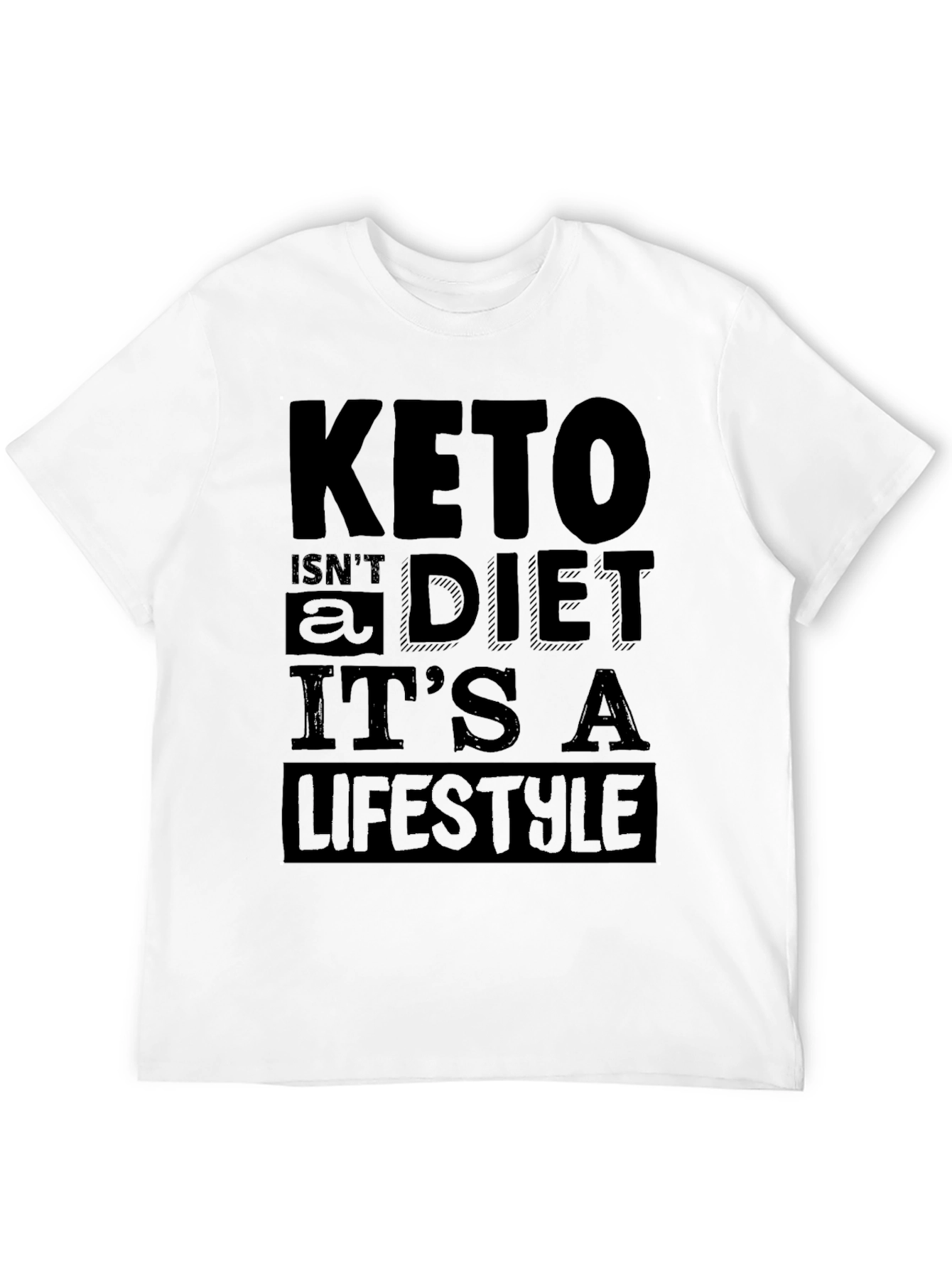 Keto Lifestyle T-Shirt - Black Graphic Tee
