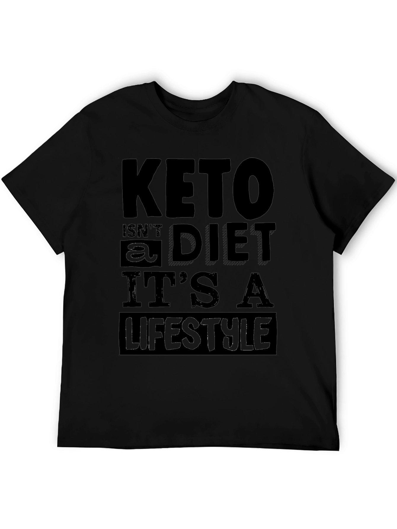 Keto Lifestyle T-Shirt - Black Graphic Tee