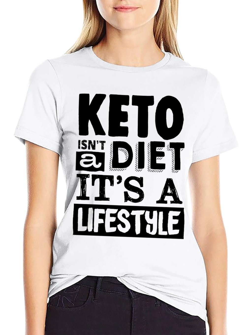 Keto Lifestyle T-Shirt - Black Graphic Tee