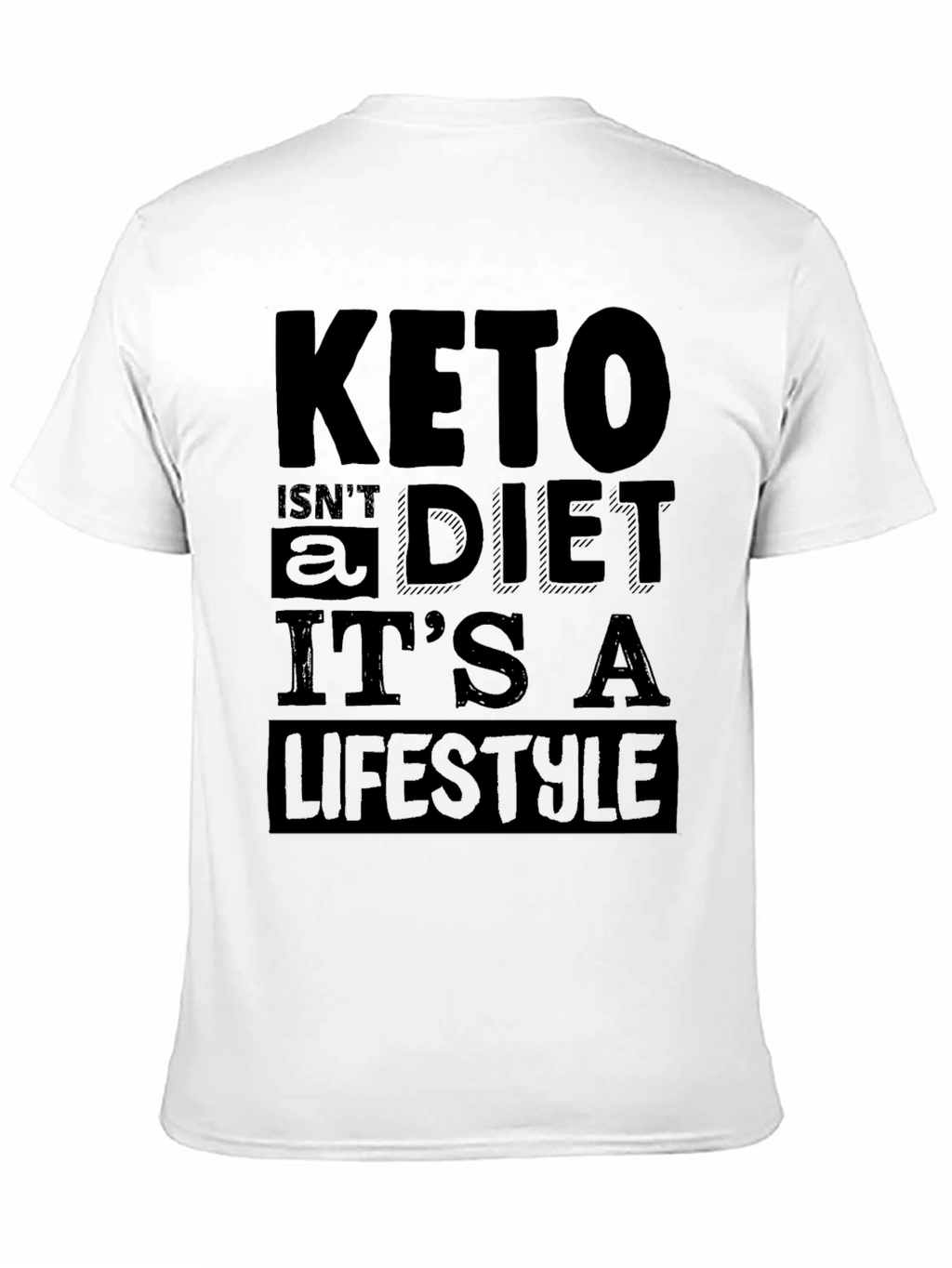 Keto Lifestyle T-Shirt - Black Graphic Tee
