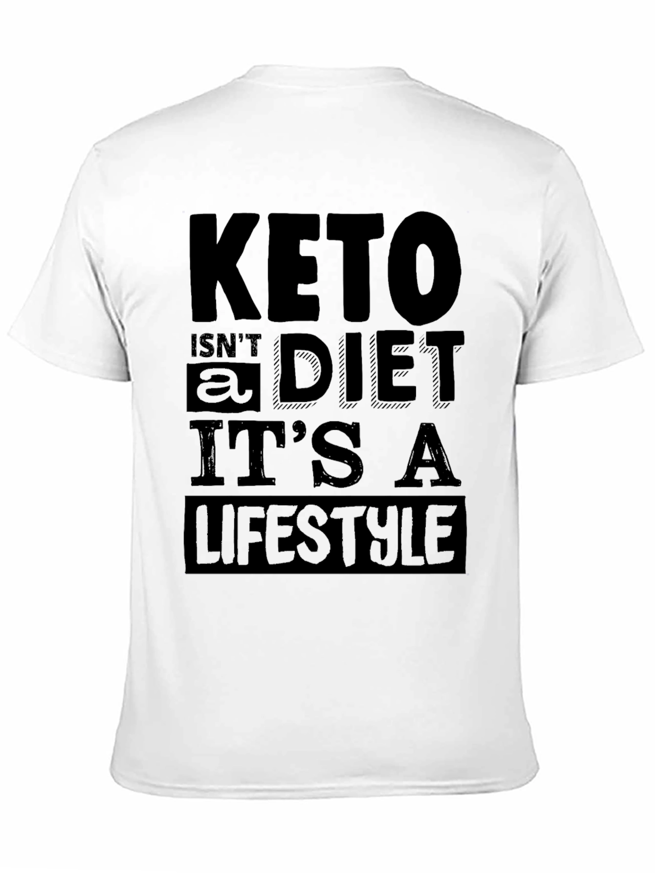 Keto Lifestyle T-Shirt - Black Graphic Tee
