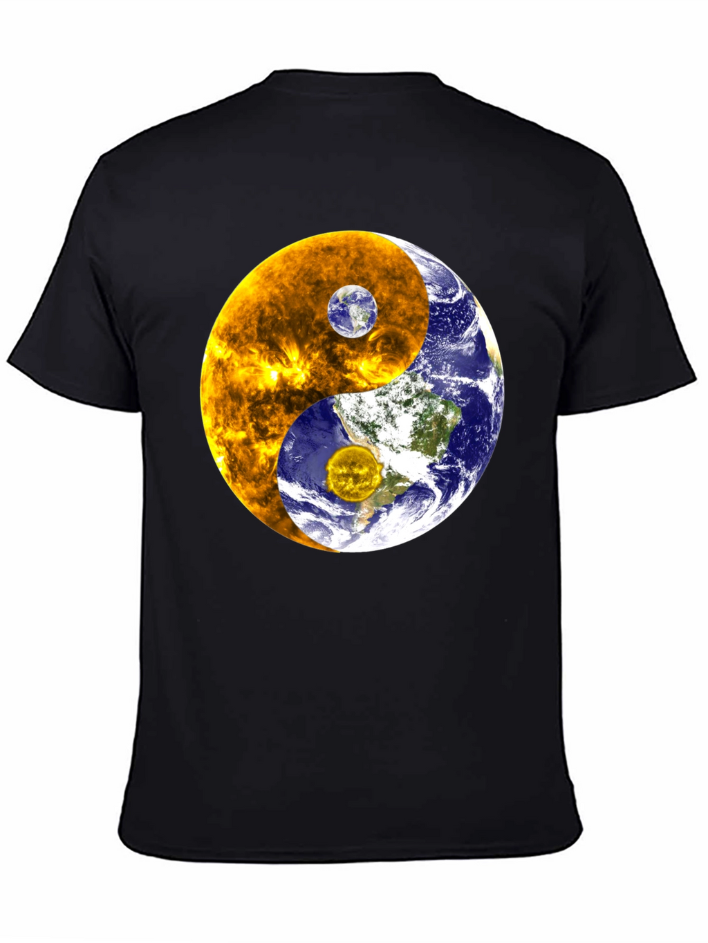 Yin Yang Earth & Sun Graphic T-Shirt