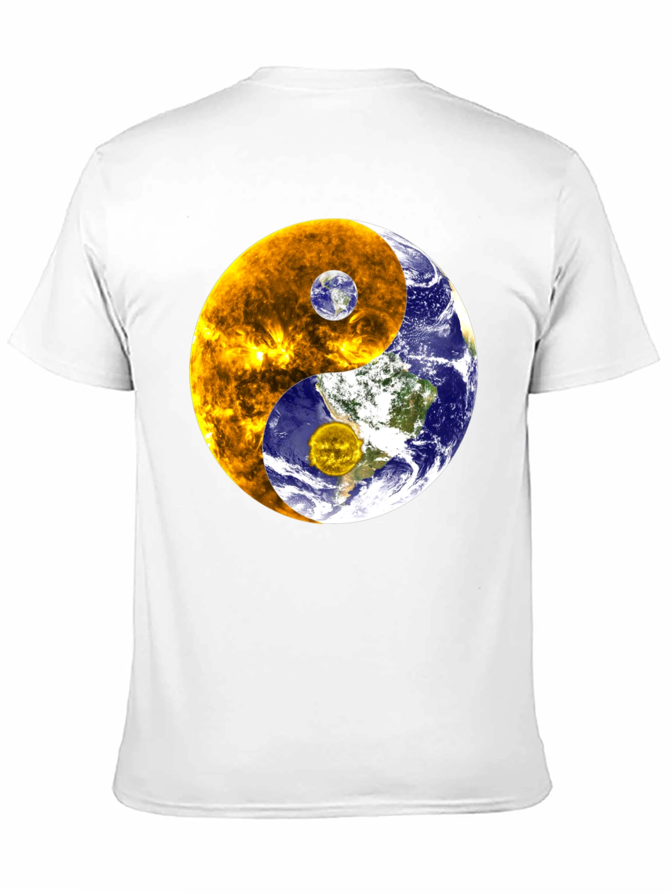 Yin Yang Earth & Sun Graphic T-Shirt