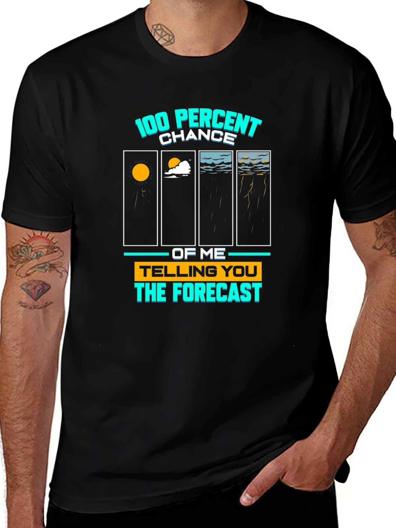 100% Chance Forecast Graphic Tee