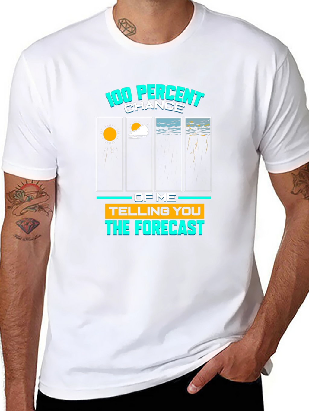 100% Chance Forecast Graphic Tee