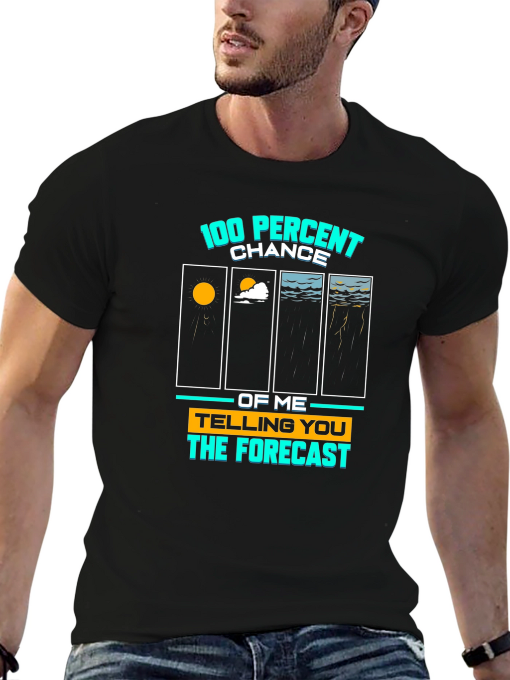100% Chance Forecast Graphic Tee