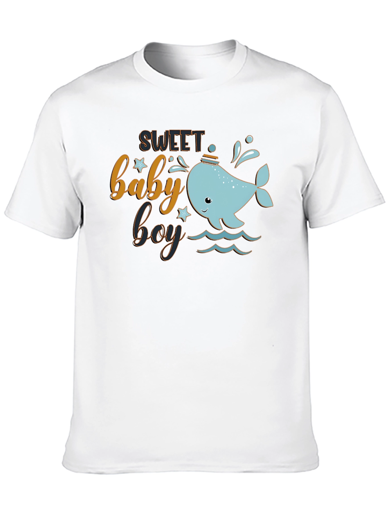 Sweet Baby Boy Whale Graphic T-Shirt
