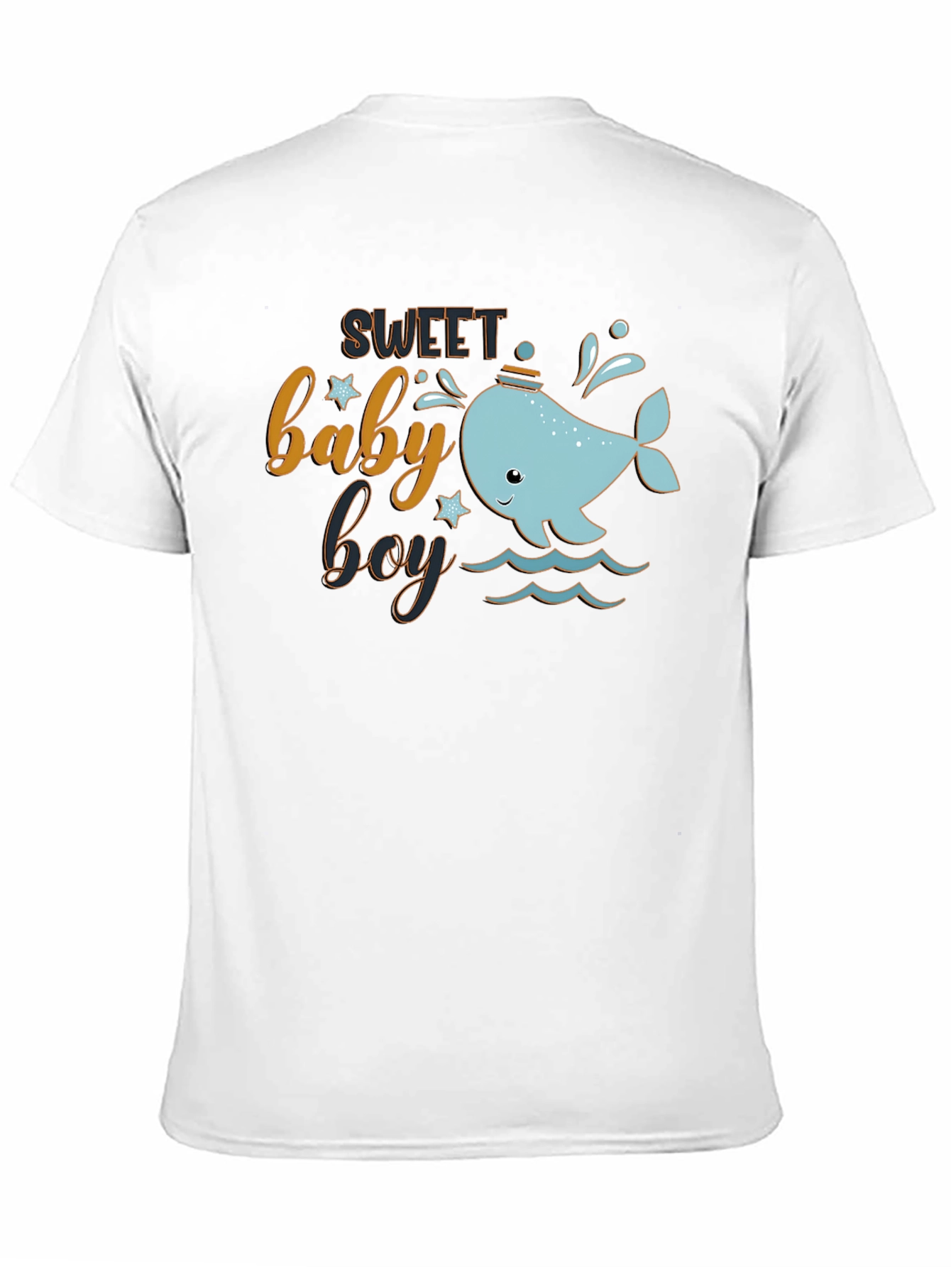 Sweet Baby Boy Whale Graphic T-Shirt