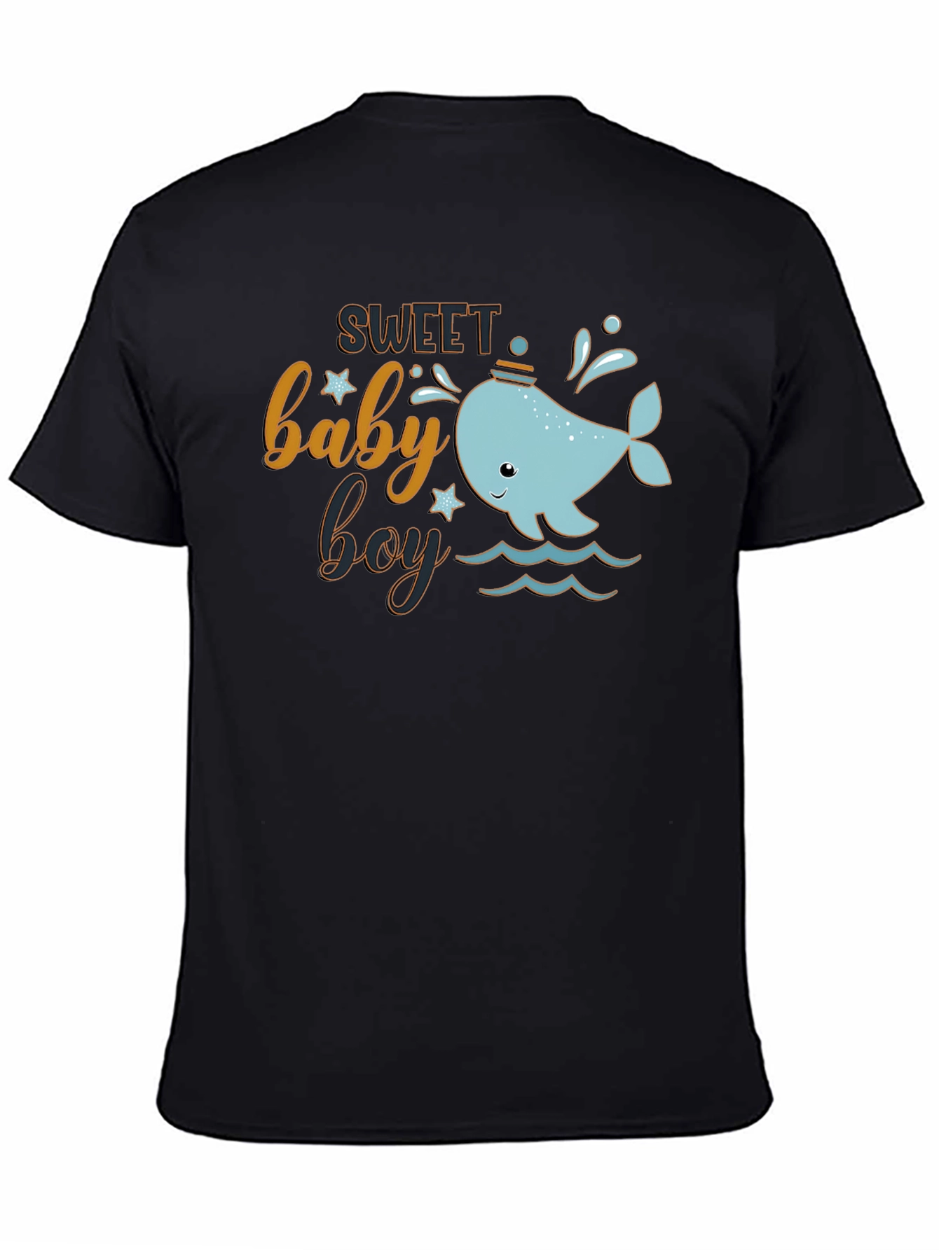 Sweet Baby Boy Whale Graphic T-Shirt