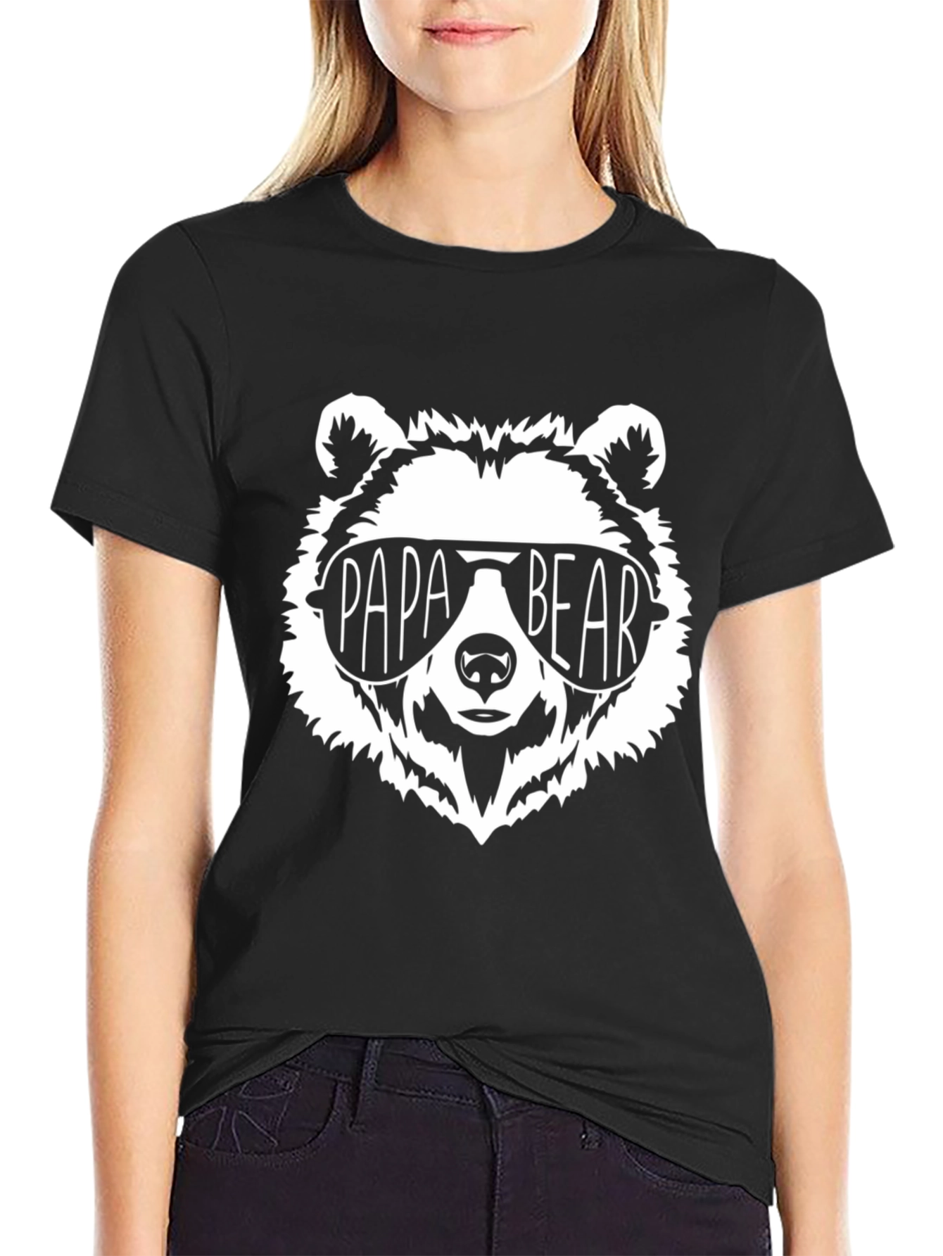 Papa Bear Graphic Tee - Cool Dad Shirt