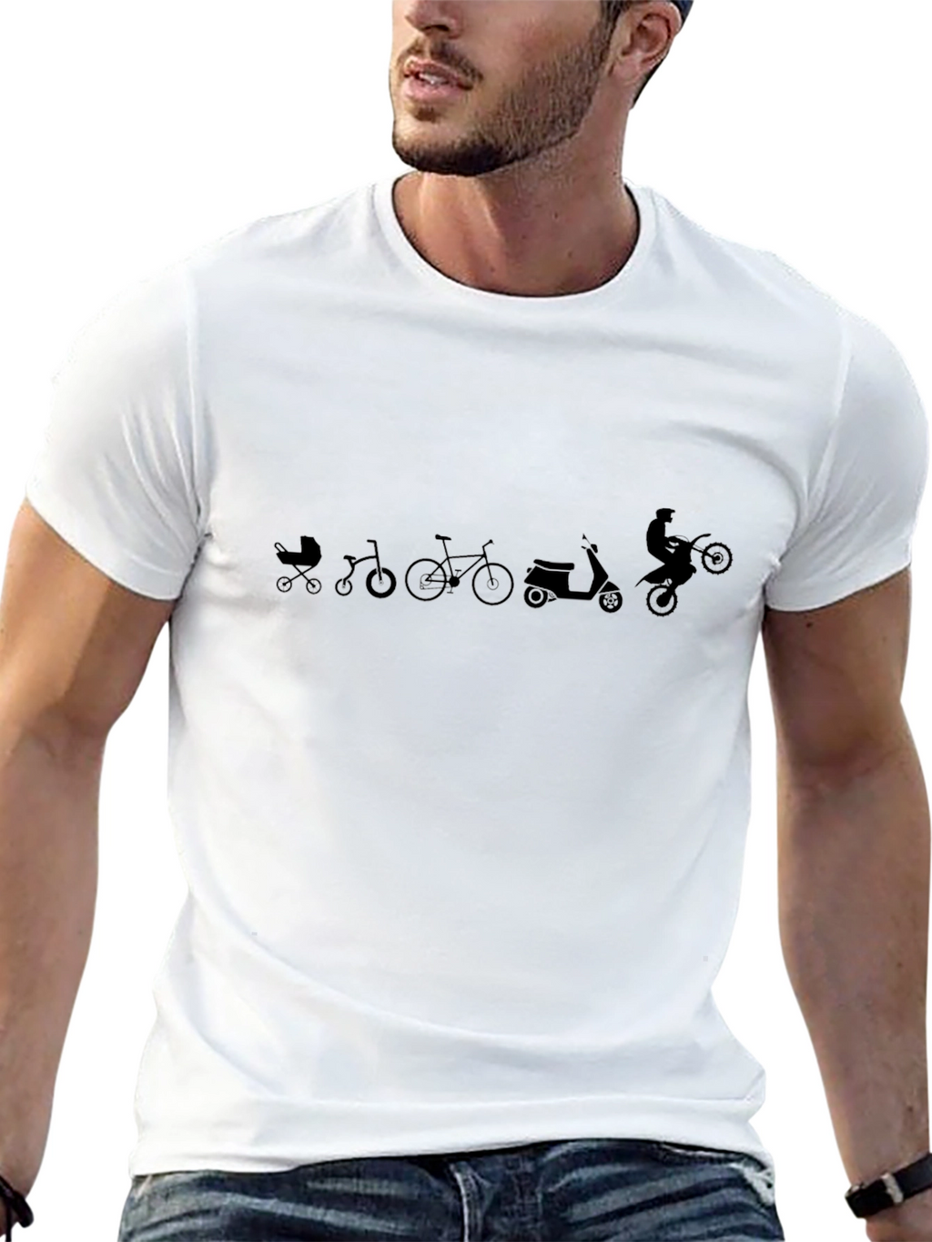Evolution of Ride Black T-Shirt