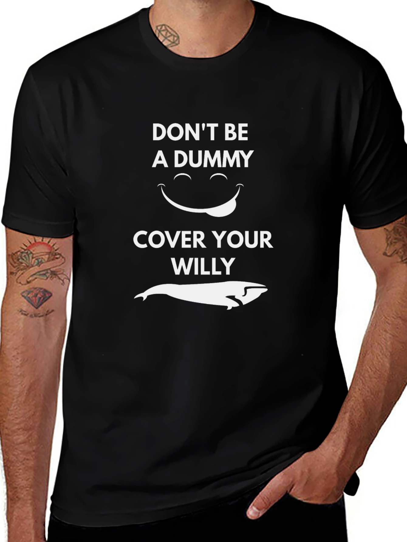 Dont Be A Dummy Whale Graphic Tee