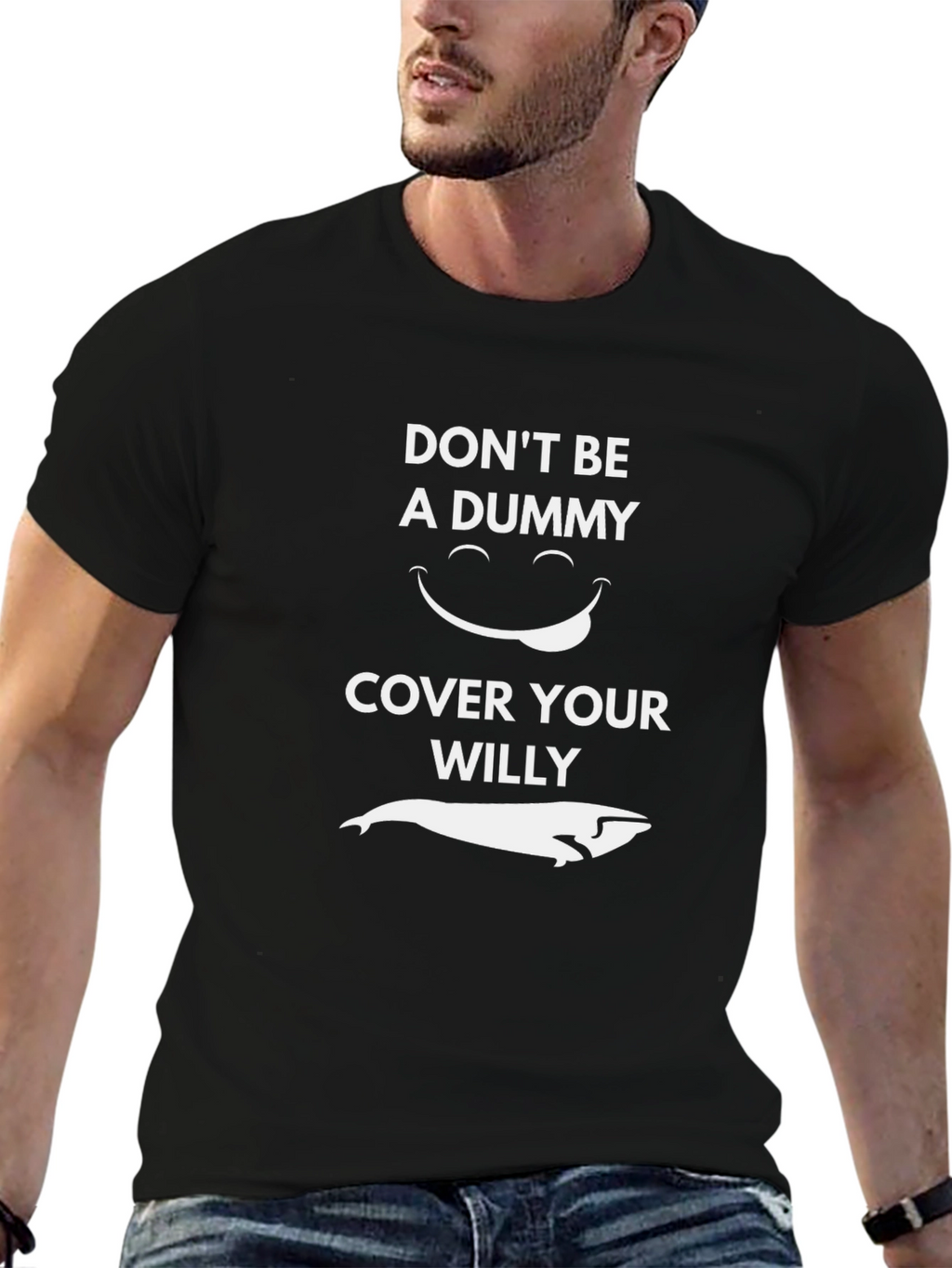 Dont Be A Dummy Whale Graphic Tee