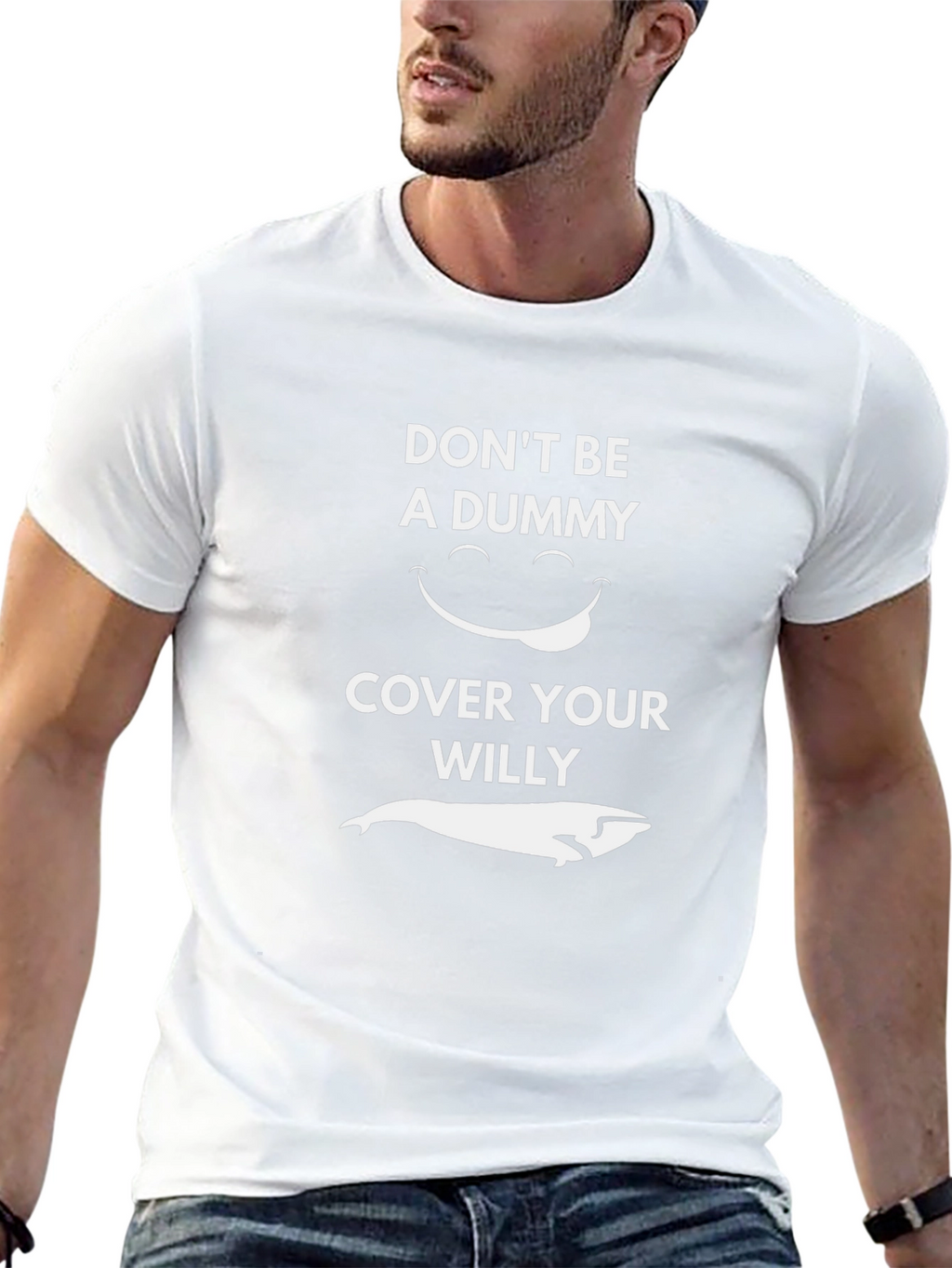 Dont Be A Dummy Whale Graphic Tee