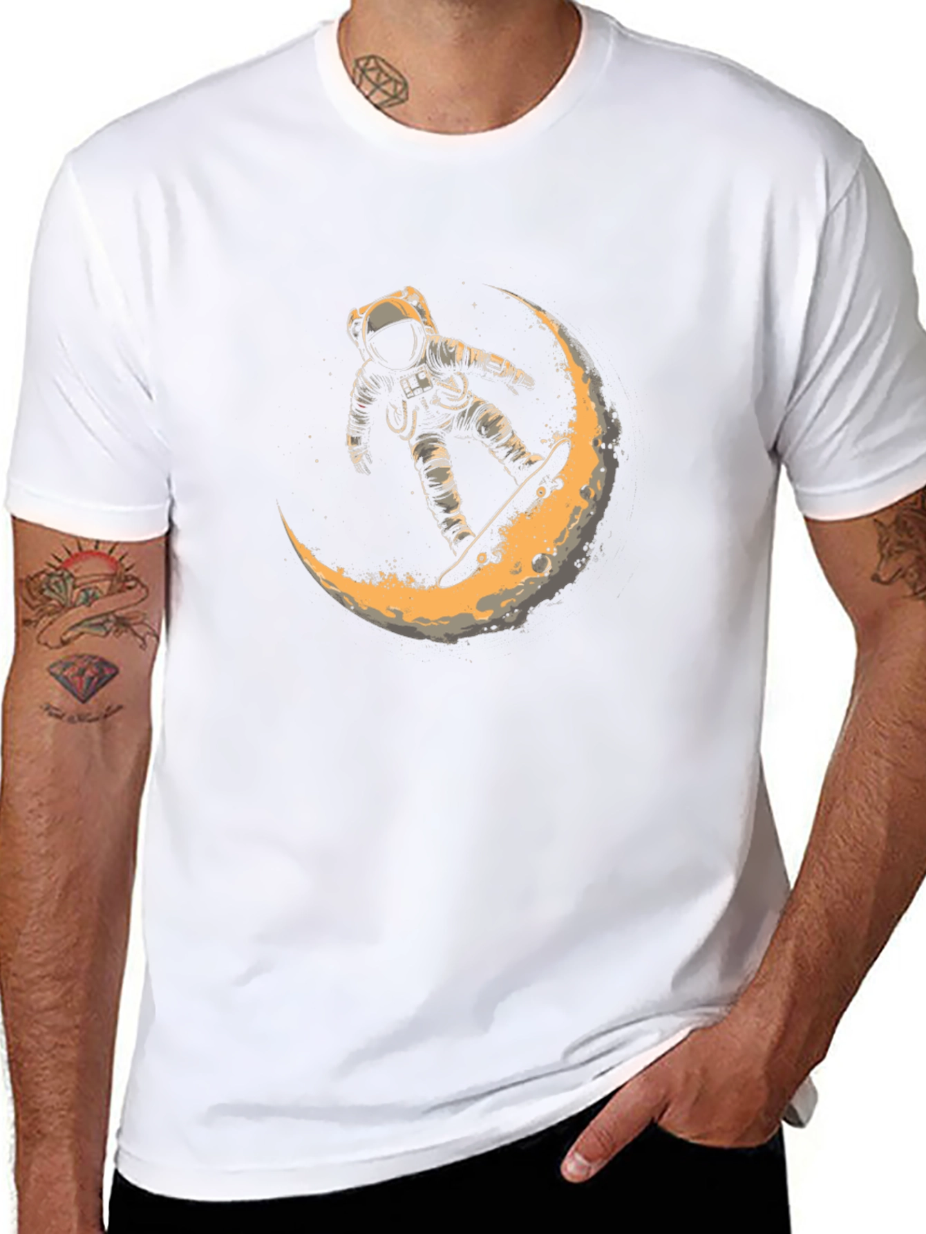 Astronaut Moon Ride Graphic T-Shirt