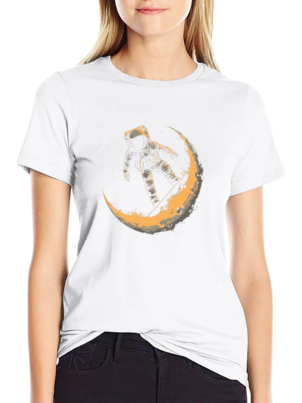 Astronaut Moon Ride Graphic T-Shirt