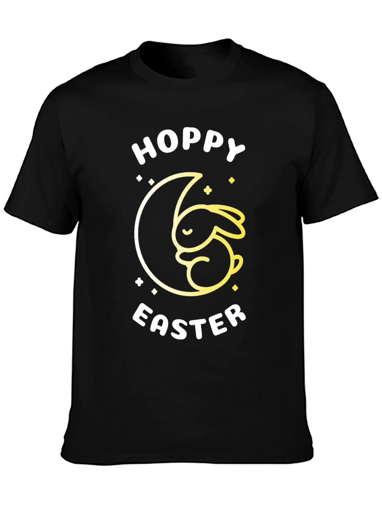 Hoppy Easter Black T-Shirt