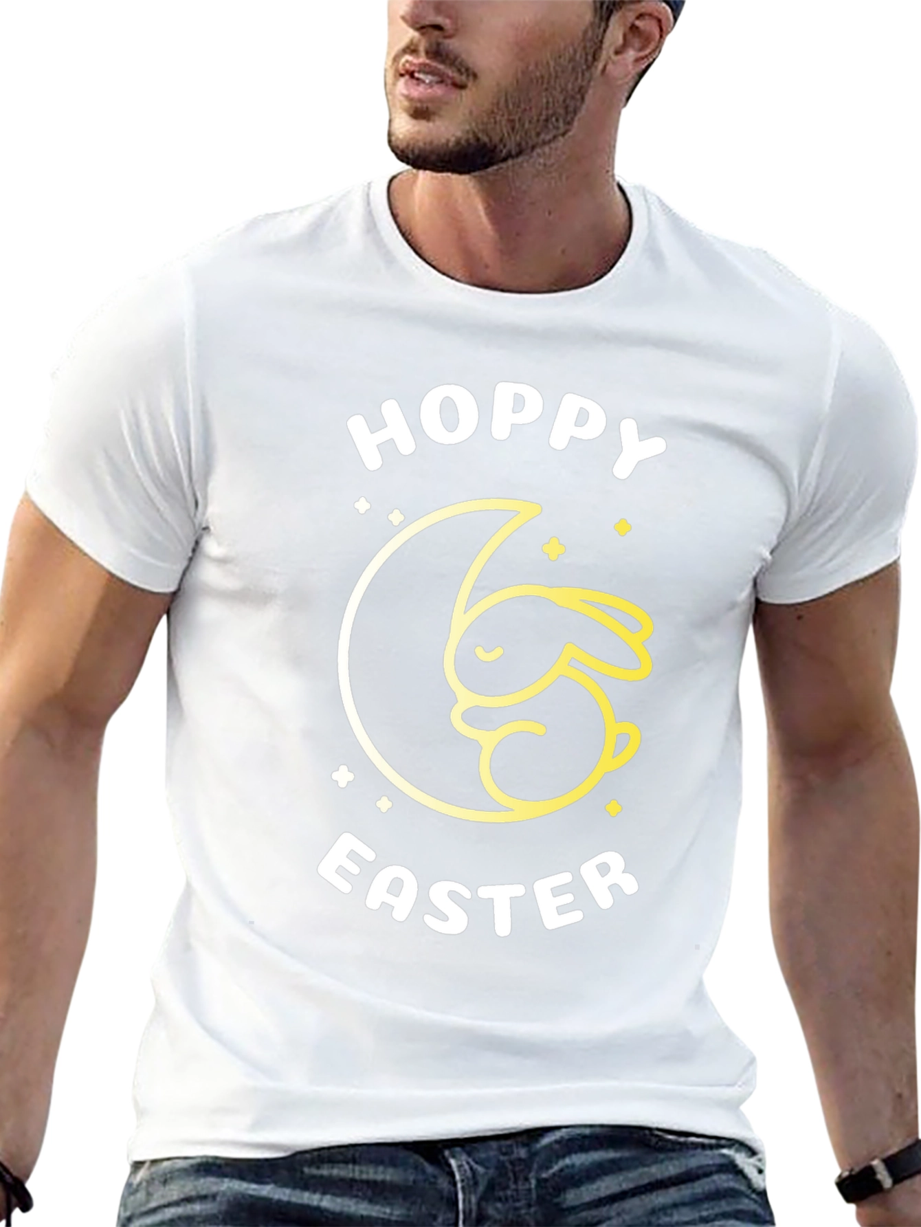 Hoppy Easter Black T-Shirt