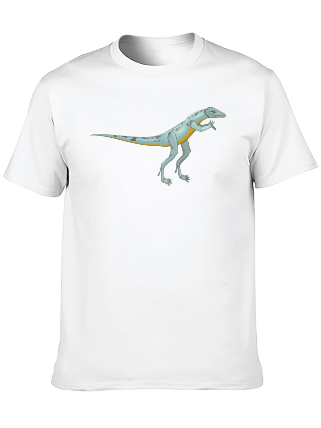Cool Reptile Cartoon Graphic Black T-Shirt