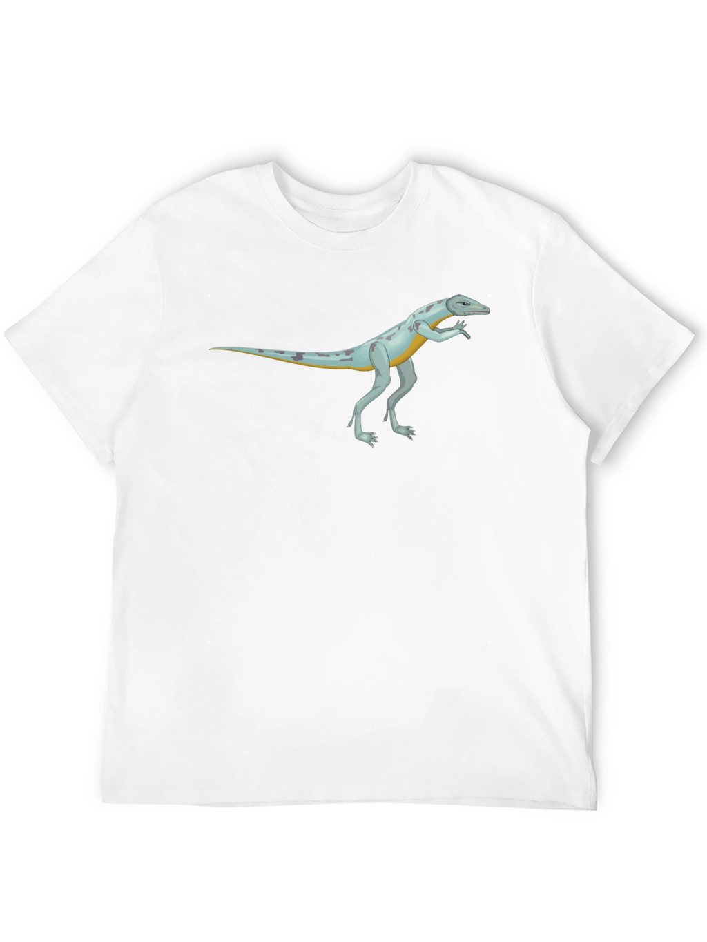 Cool Reptile Cartoon Graphic Black T-Shirt