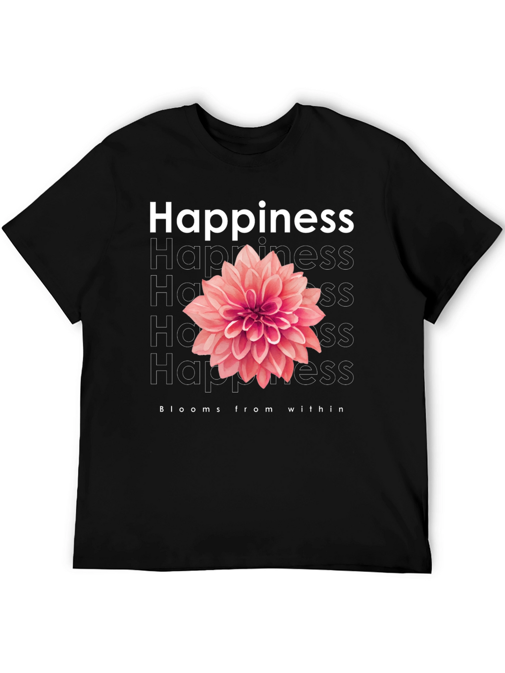 Happiness Blooms T-Shirt - Positive Vibes