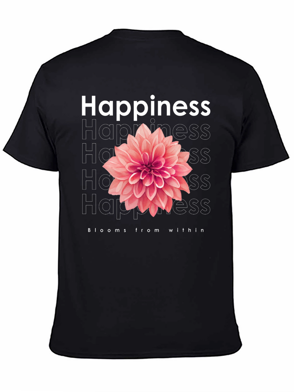 Happiness Blooms T-Shirt - Positive Vibes