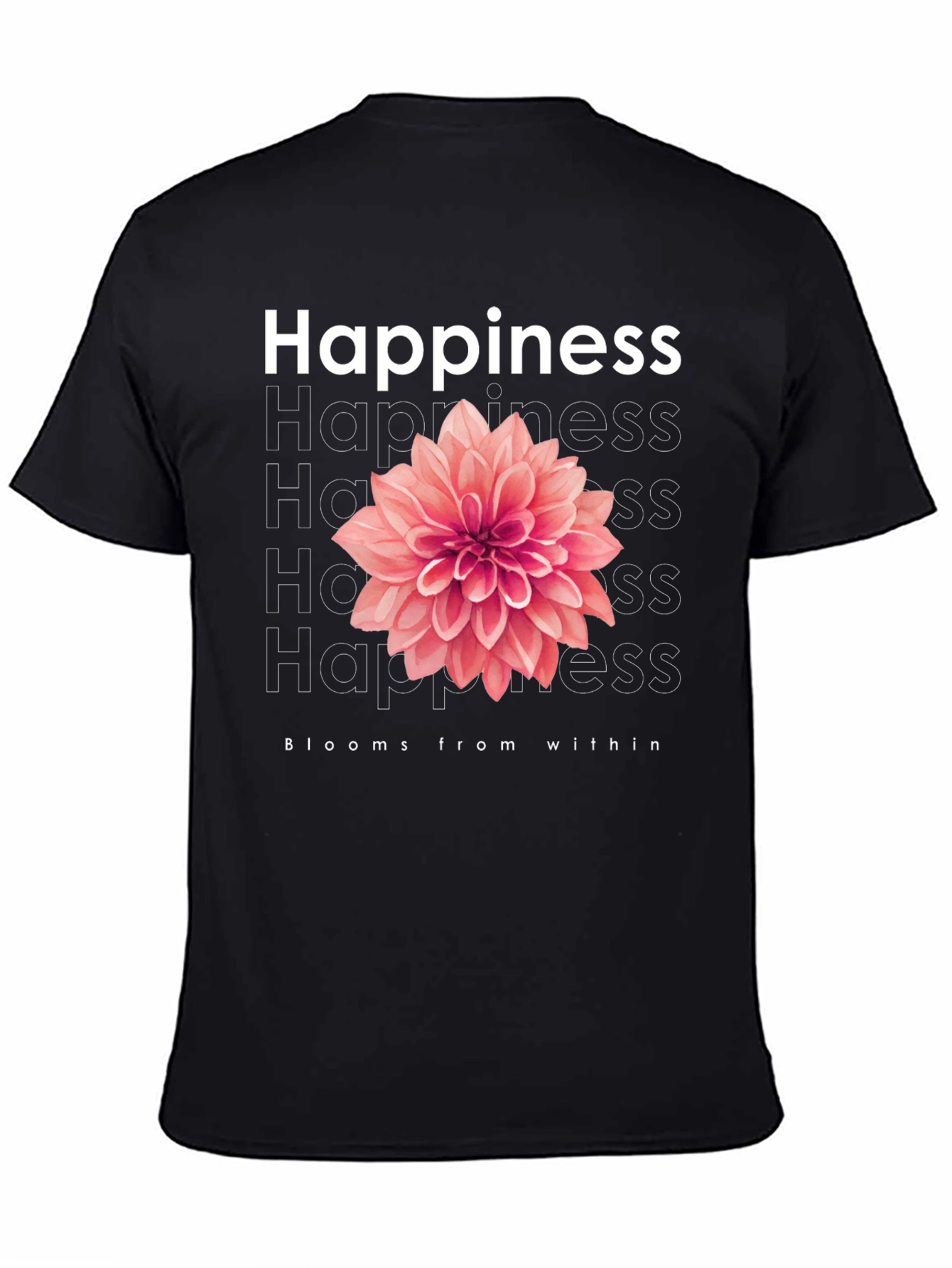 Happiness Blooms T-Shirt - Positive Vibes