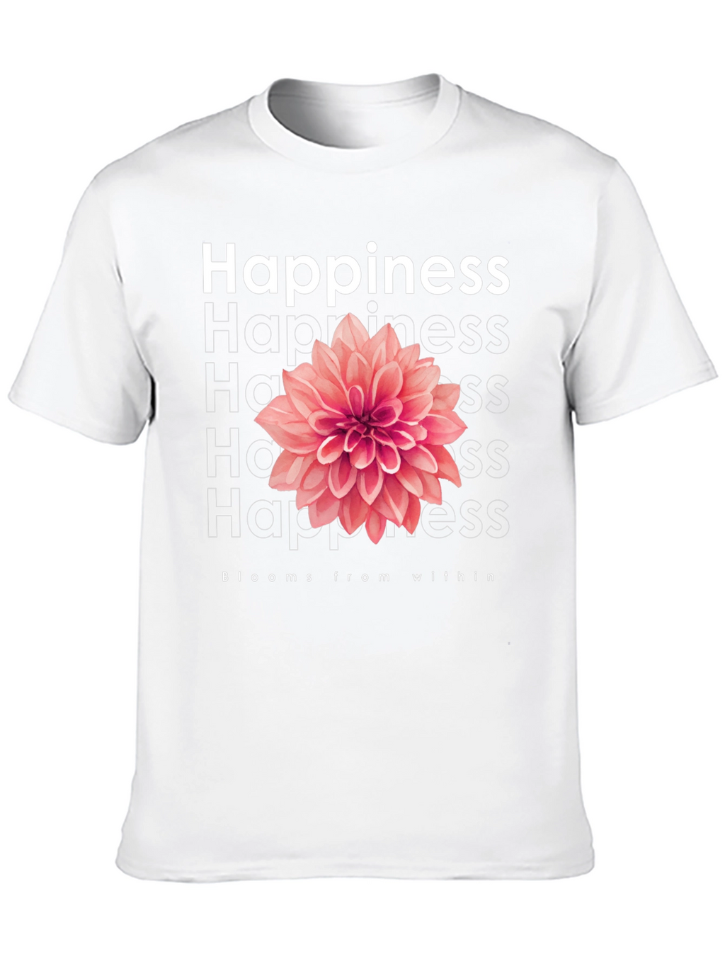 Happiness Blooms T-Shirt - Positive Vibes