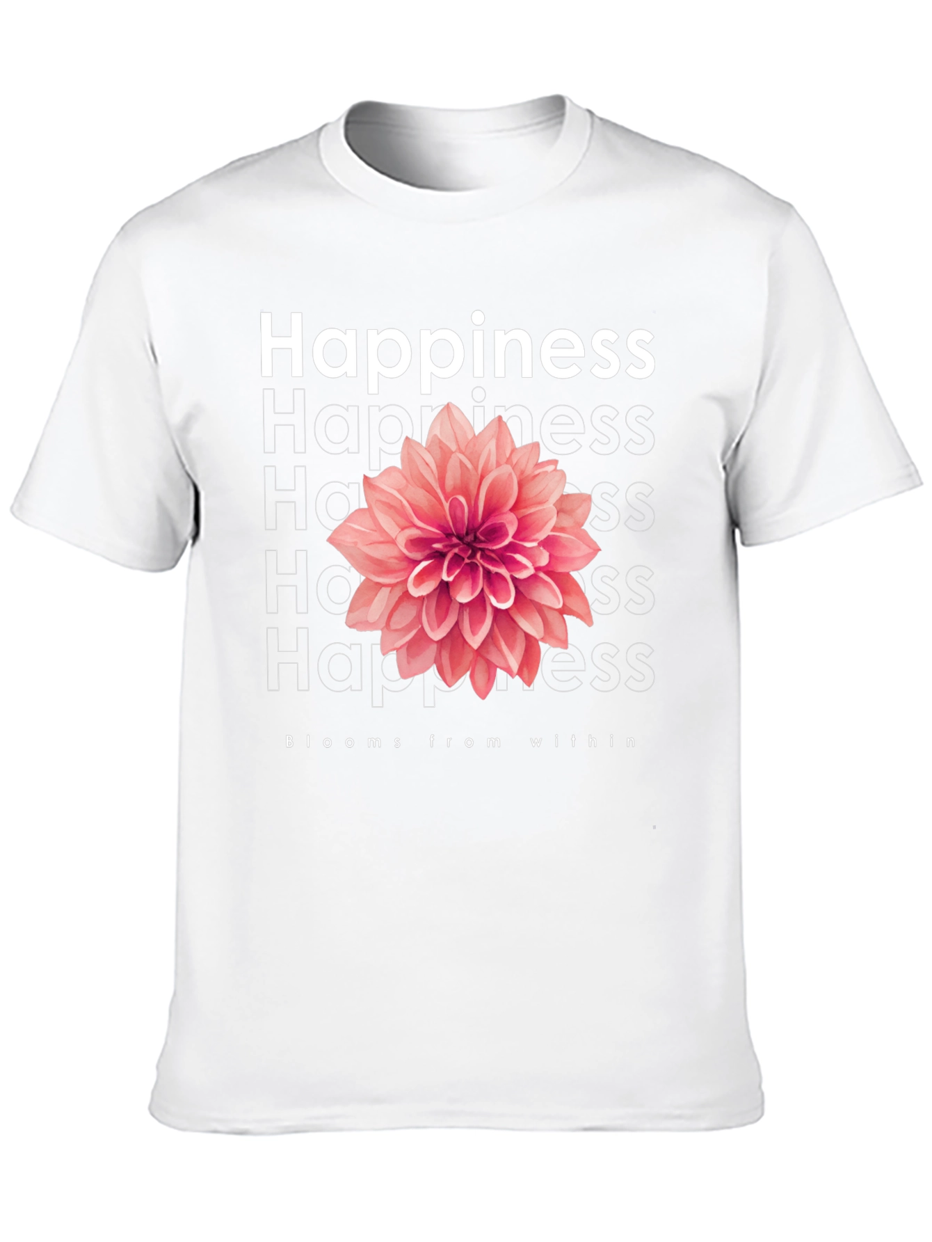 Happiness Blooms T-Shirt - Positive Vibes