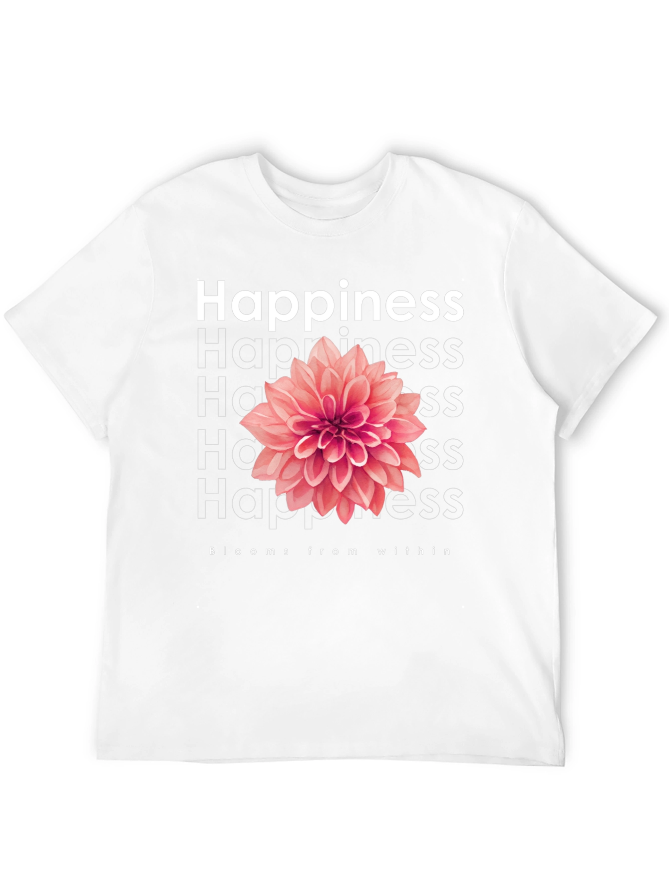 Happiness Blooms T-Shirt - Positive Vibes