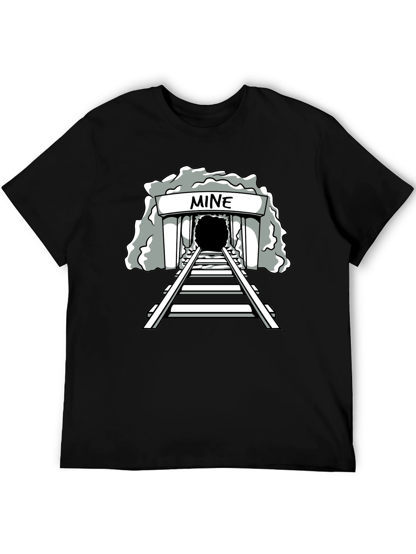 Mine Graphic Tee - Unisex Black T-Shirt