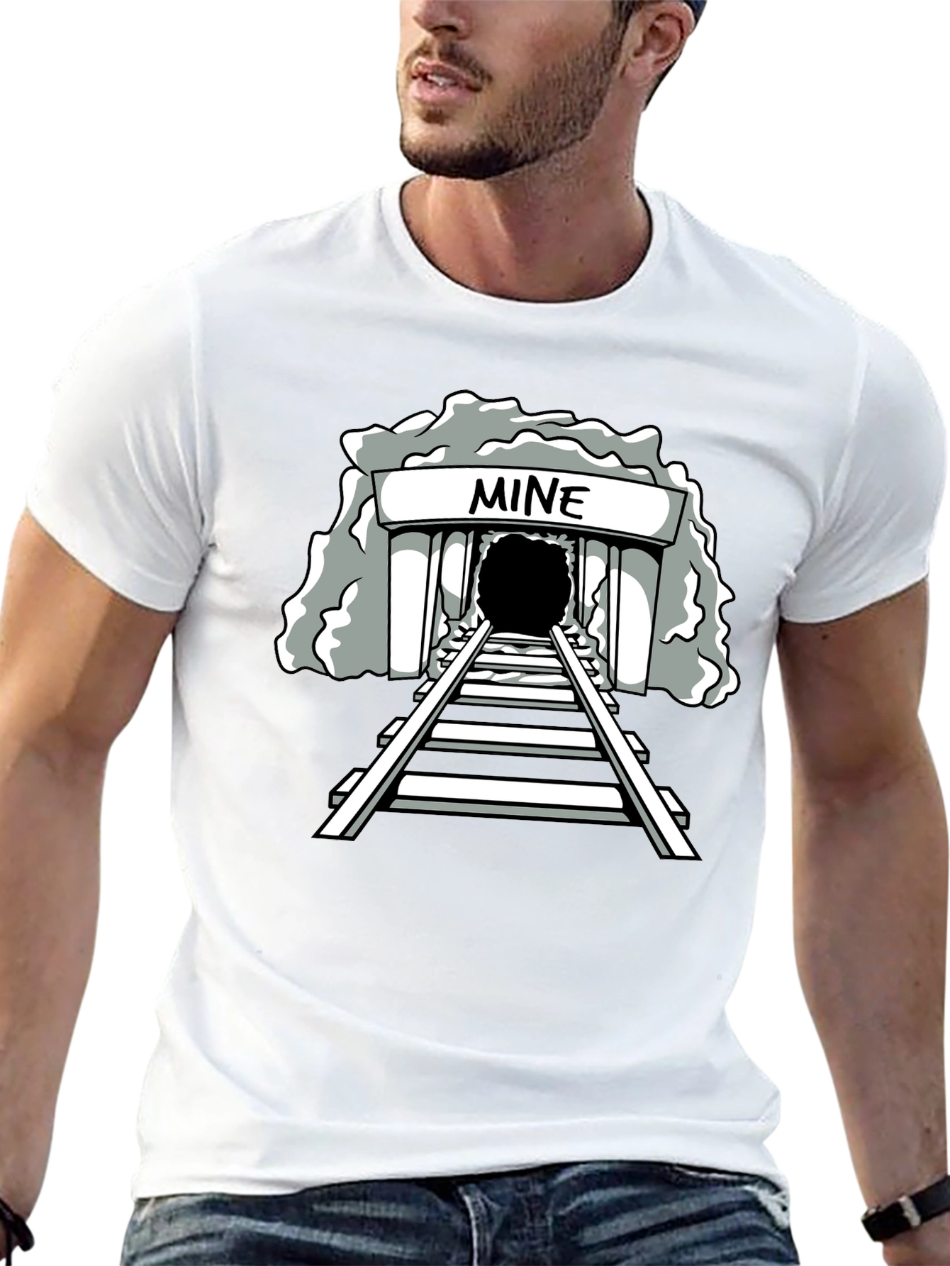 Mine Graphic Tee - Unisex Black T-Shirt