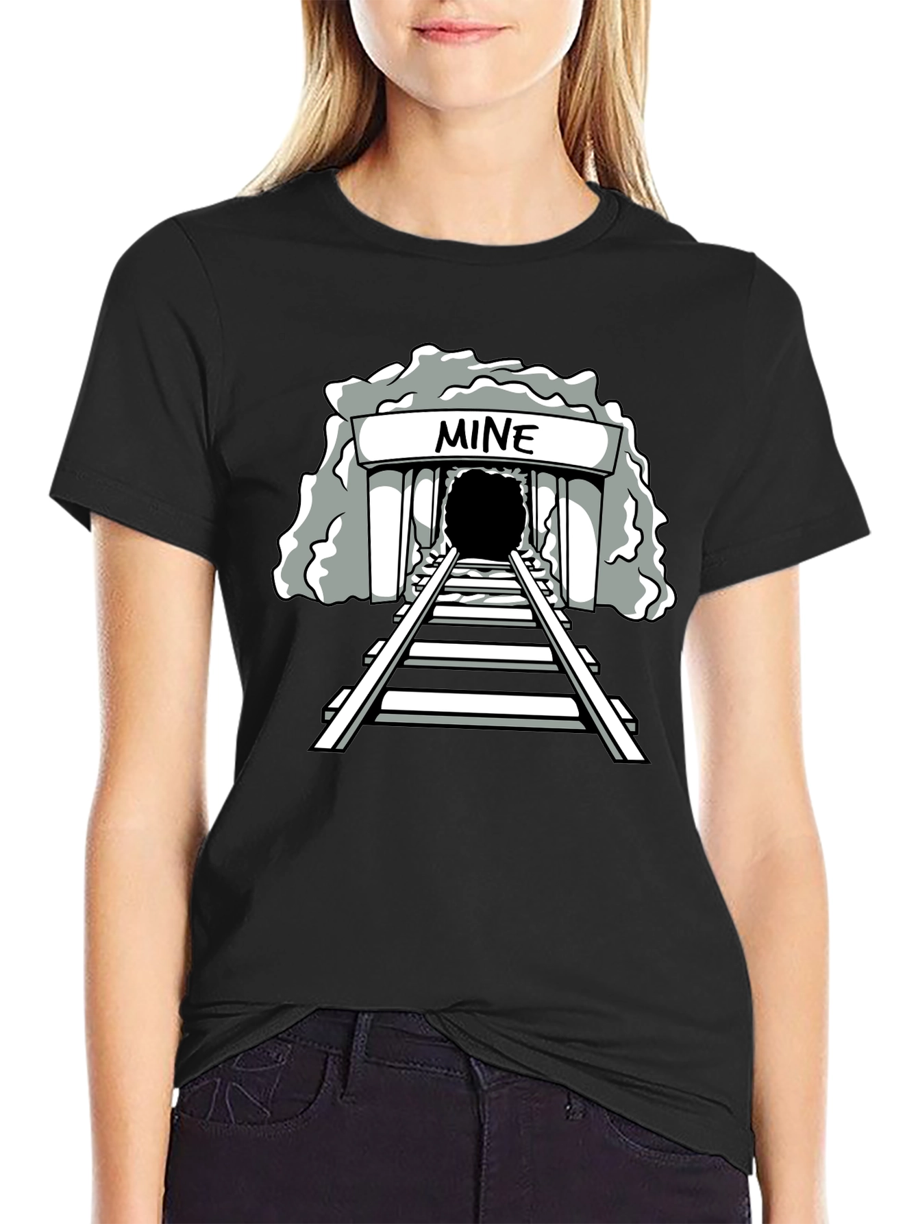 Mine Graphic Tee - Unisex Black T-Shirt
