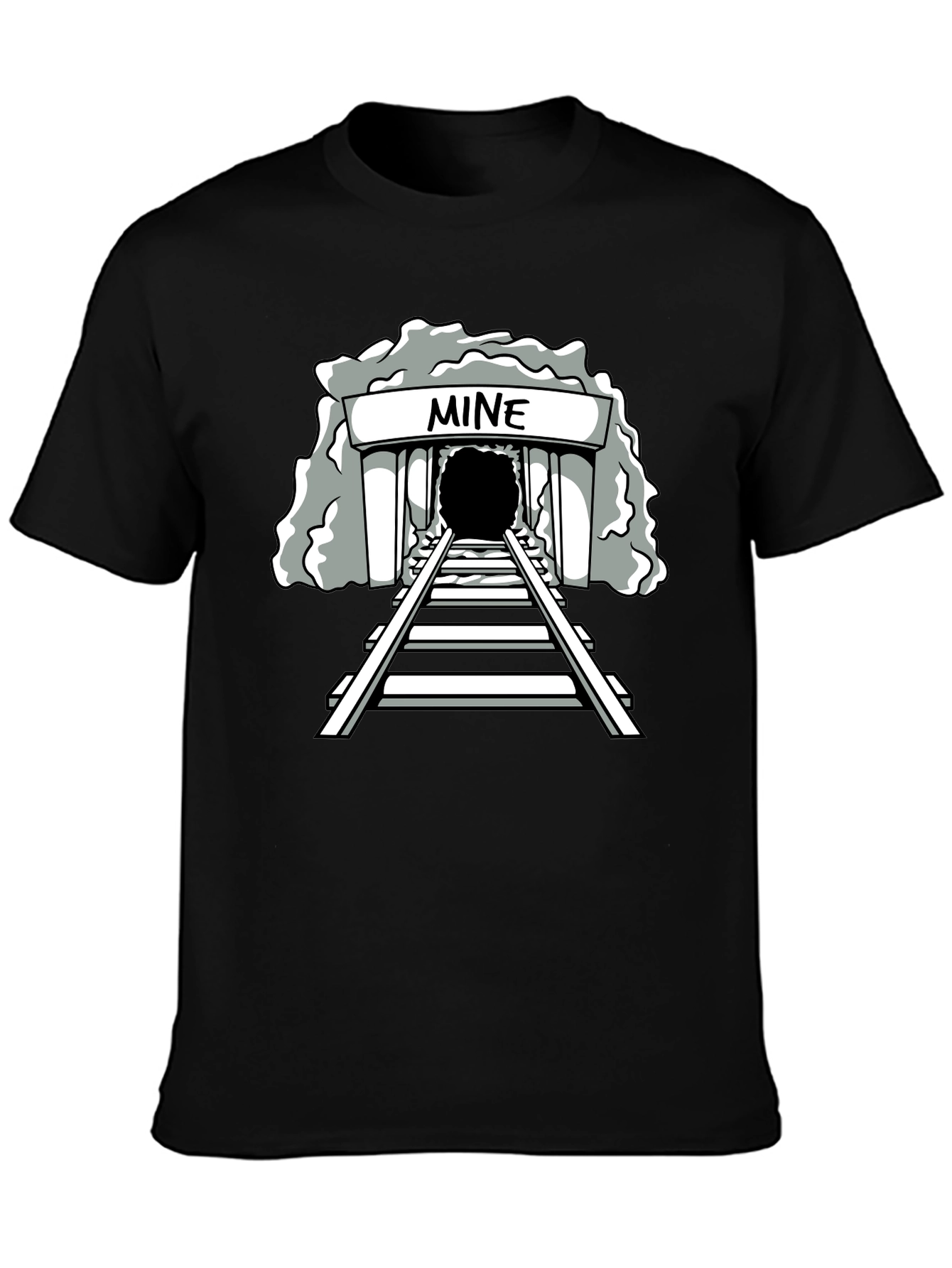 Mine Graphic Tee - Unisex Black T-Shirt