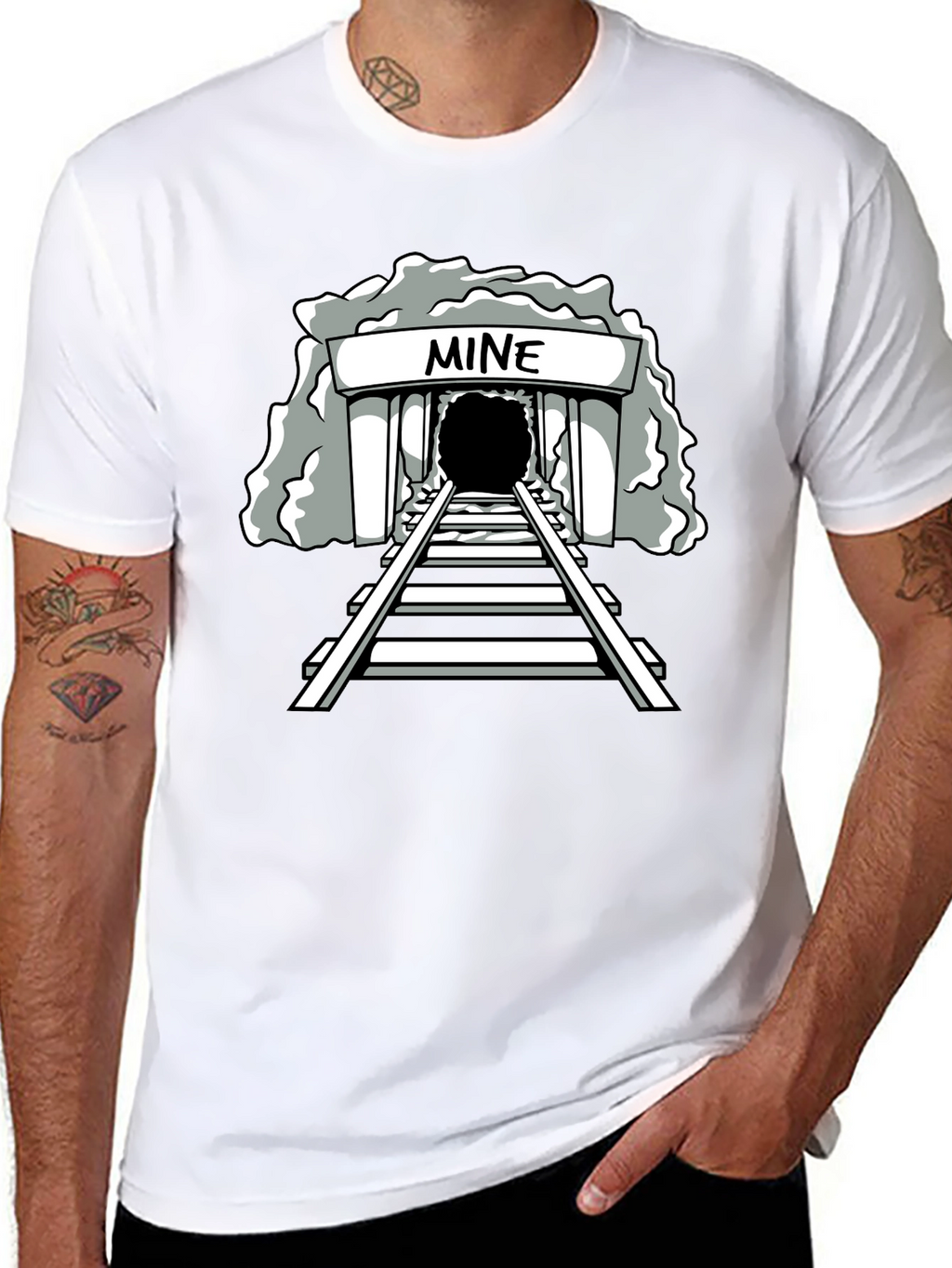 Mine Graphic Tee - Unisex Black T-Shirt
