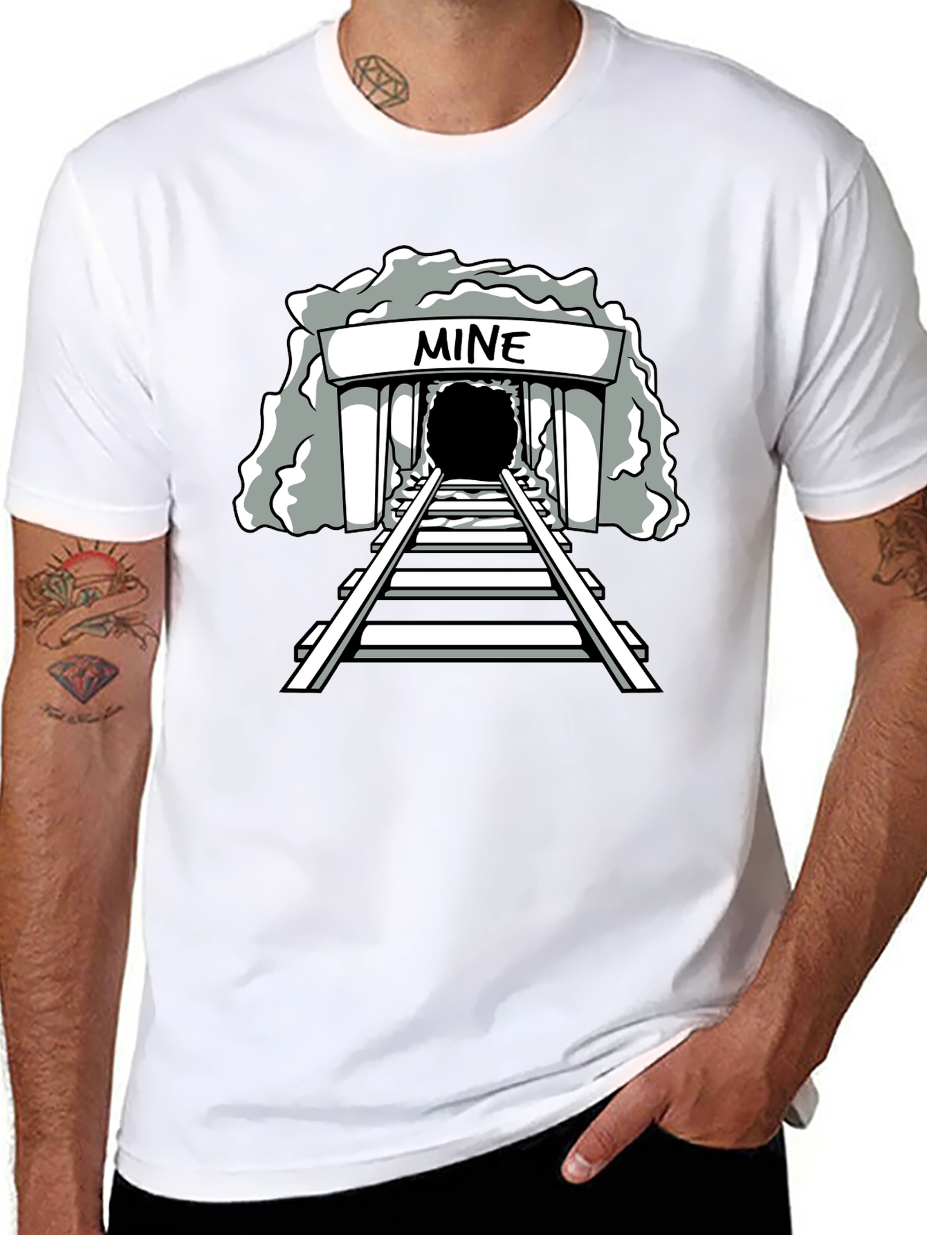 Mine Graphic Tee - Unisex Black T-Shirt