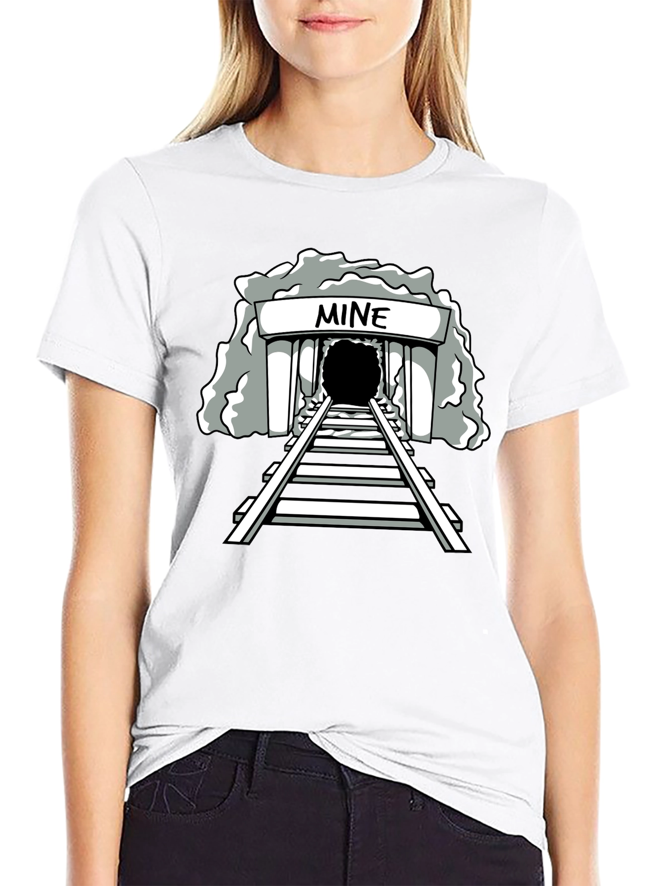 Mine Graphic Tee - Unisex Black T-Shirt