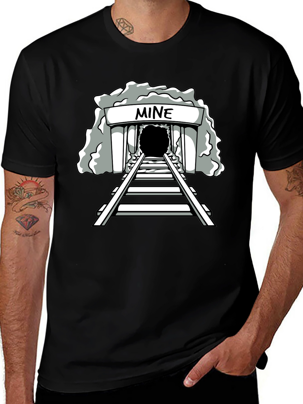 Mine Graphic Tee - Unisex Black T-Shirt