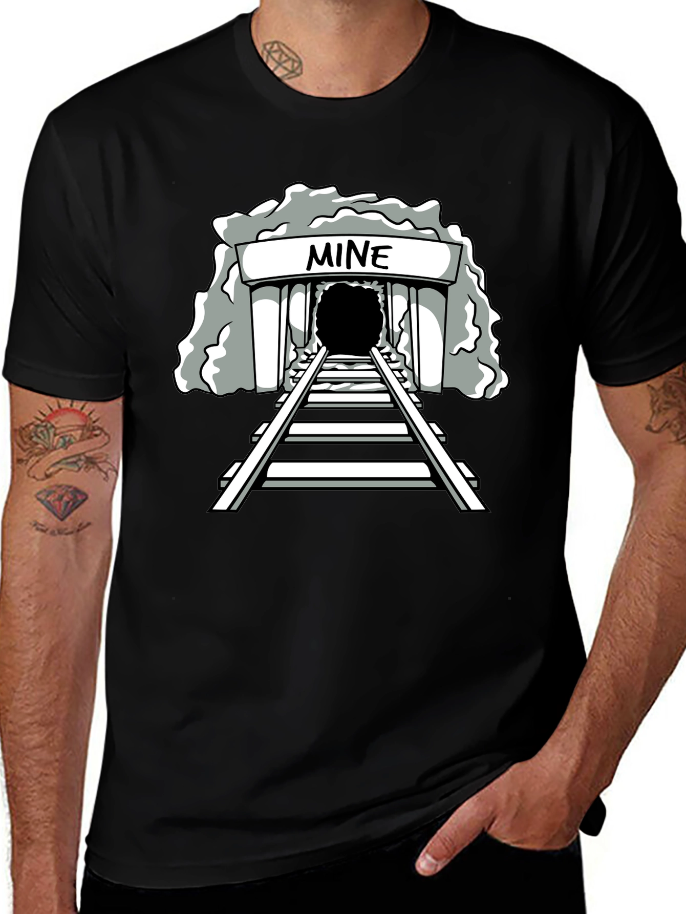 Mine Graphic Tee - Unisex Black T-Shirt