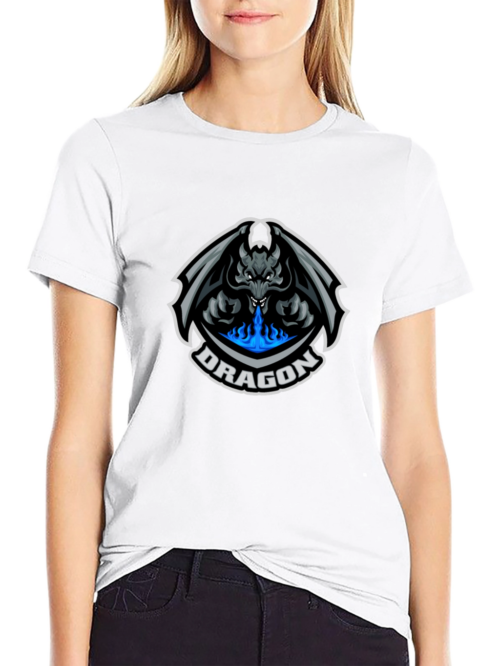 Dragon Graphic Tee - Black