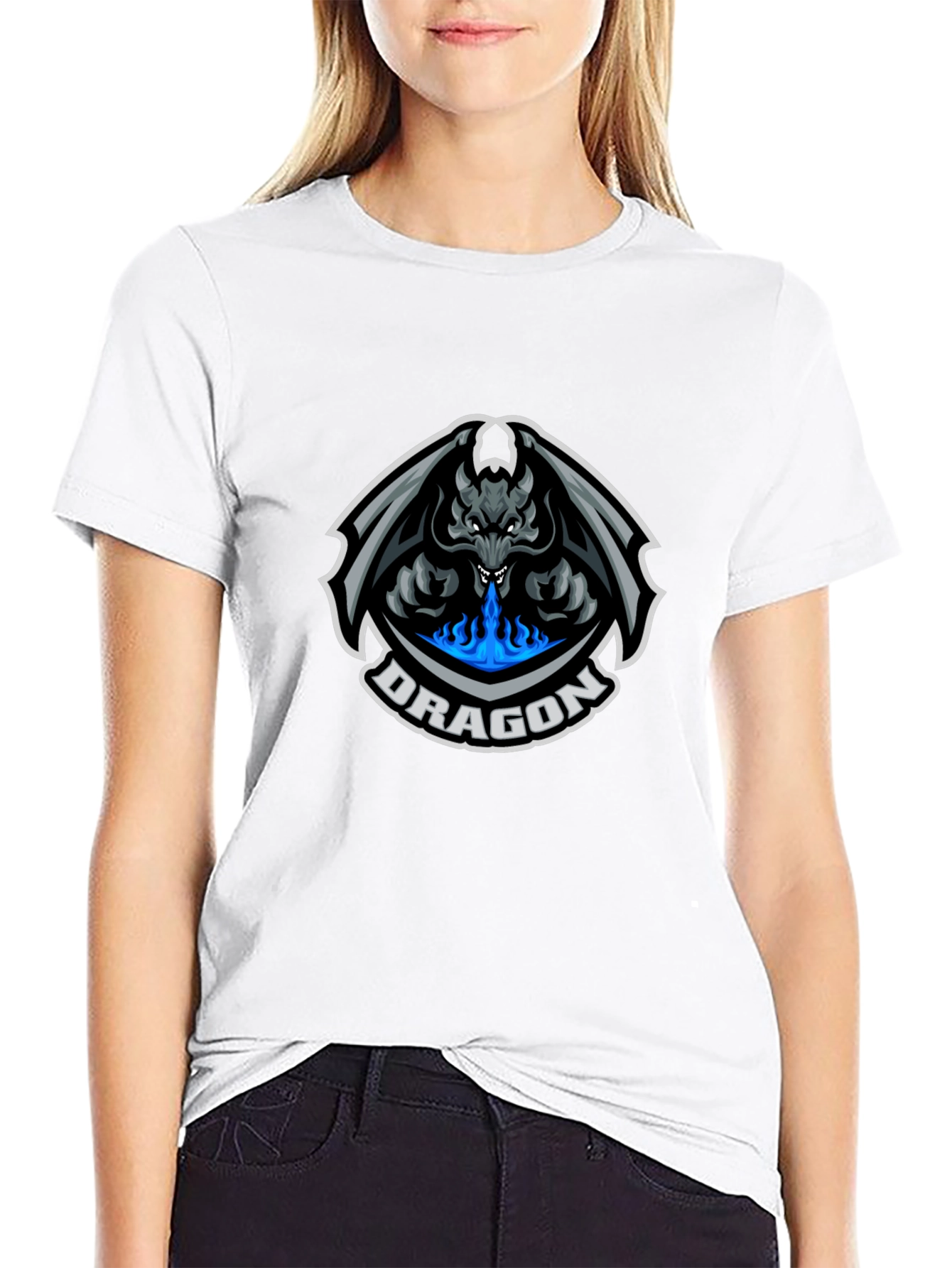 Dragon Graphic Tee - Black