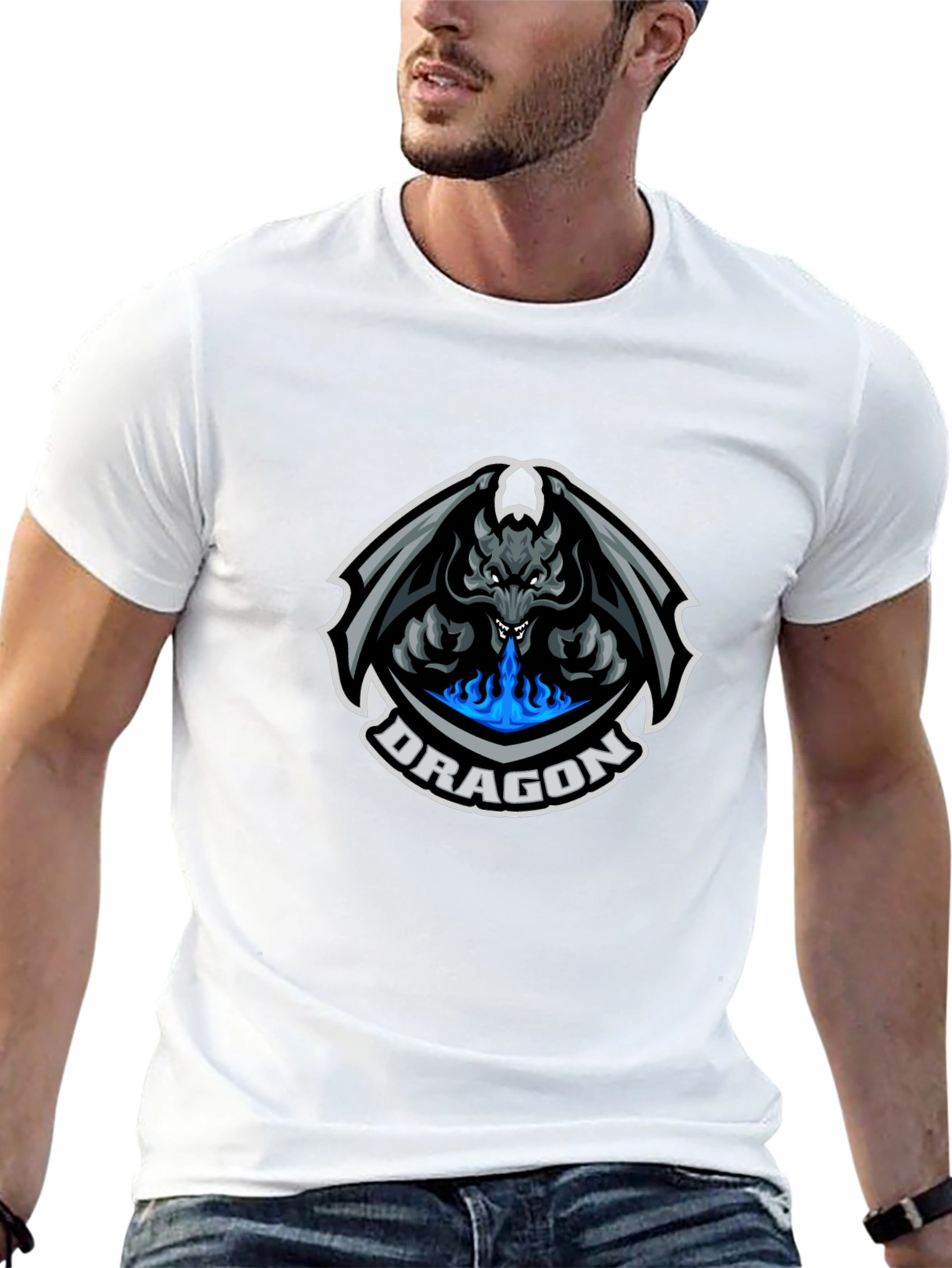 Dragon Graphic Tee - Black